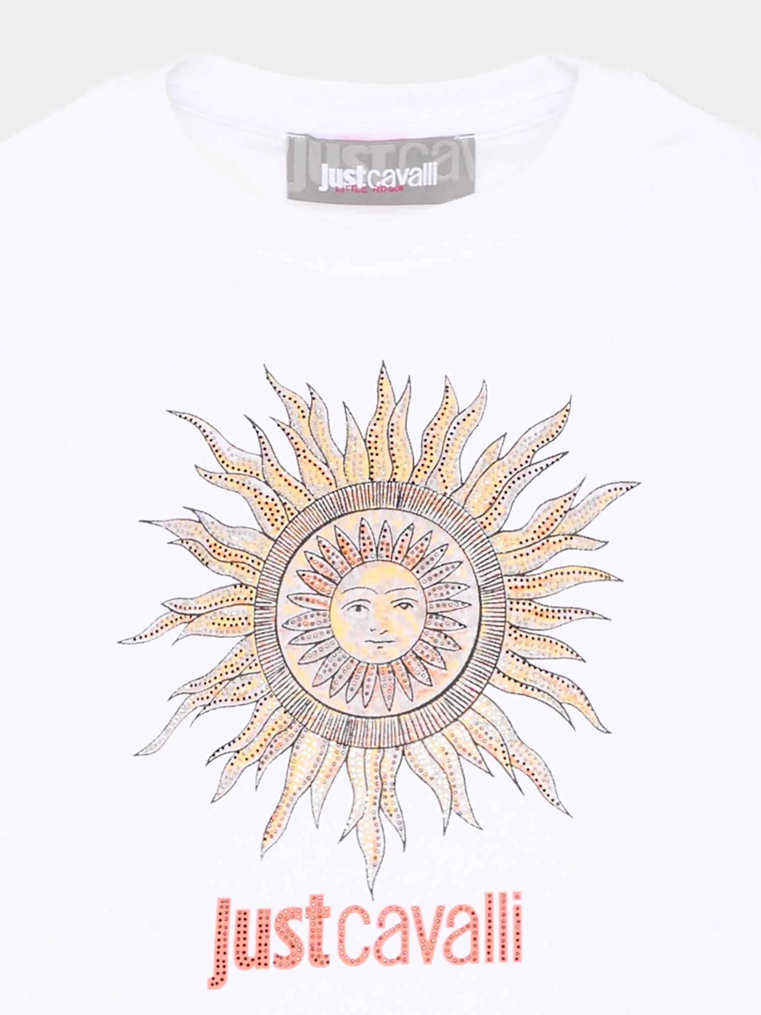 Just CavalliRhinestone Sun T-Shirt8053638515813SAVANNA