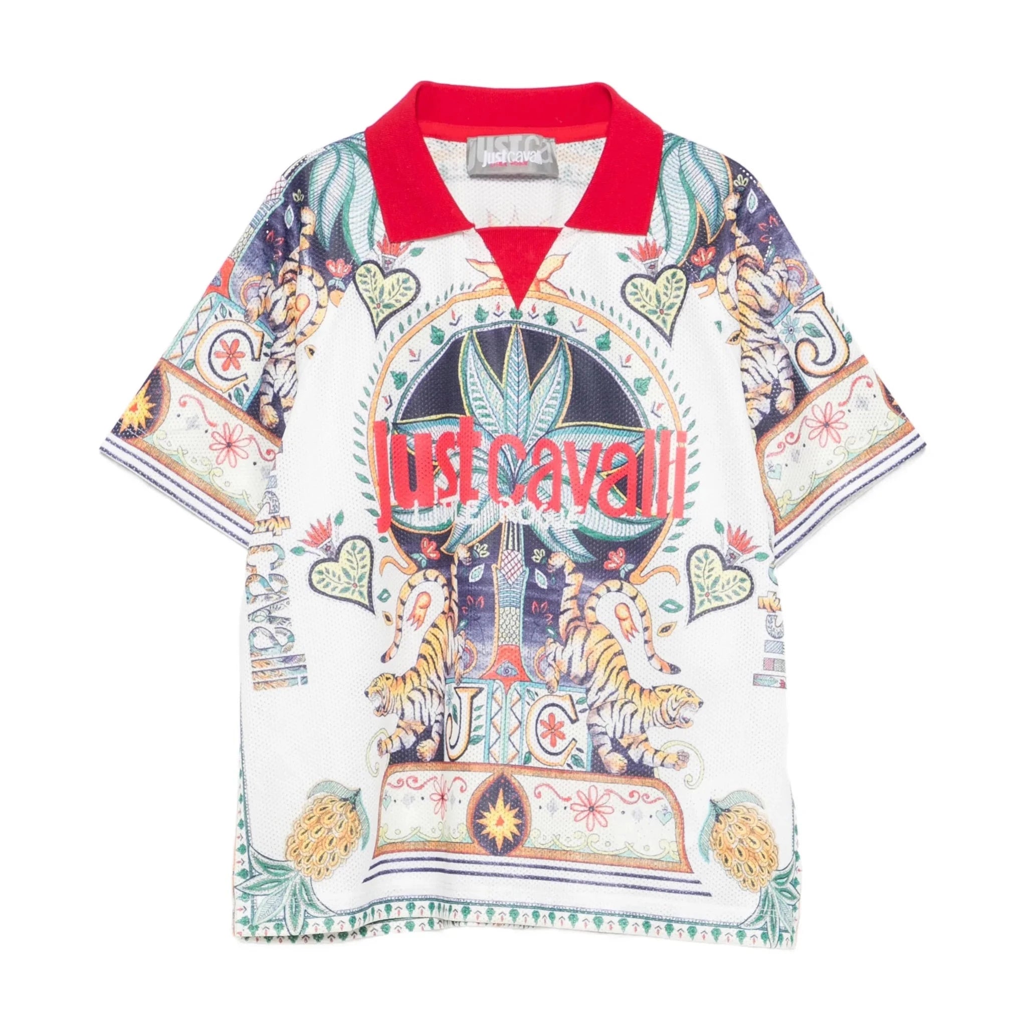Just CavalliTiger Print Polo Shirt8053638516490SAVANNA