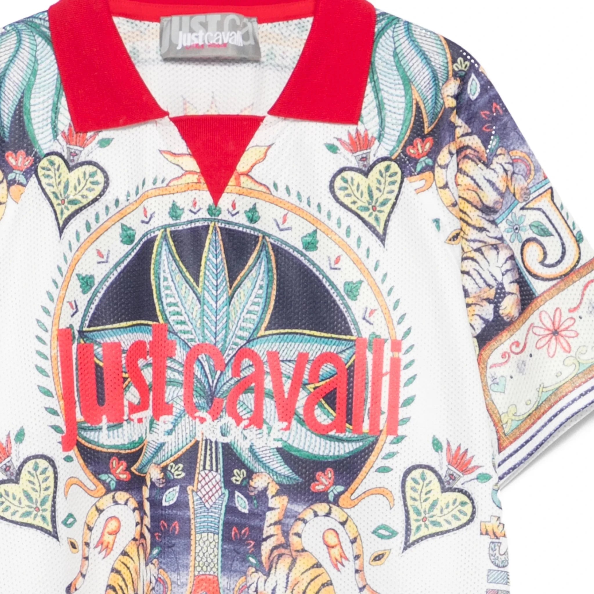 Just CavalliTiger Print Polo Shirt8053638516490SAVANNA