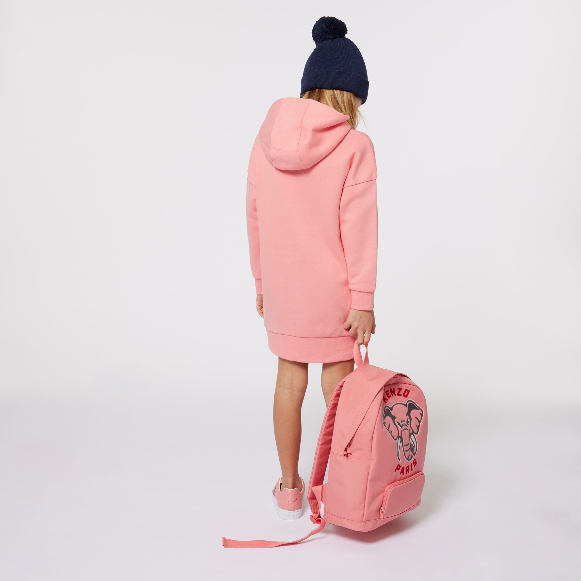 KENZOLogo Elephant Hooded Dress3143164673745SAVANNA