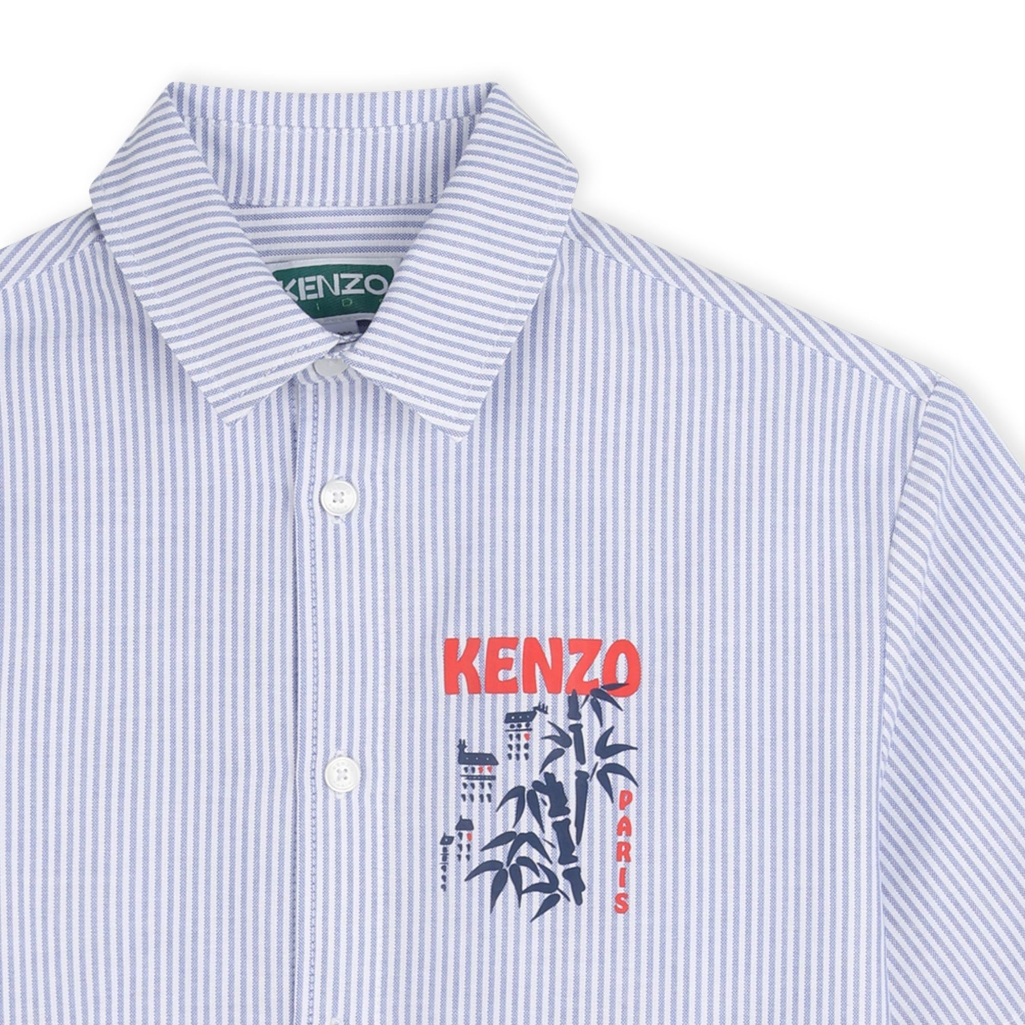 KENZOLogo Print Striped Shirt3617165796920SAVANNA