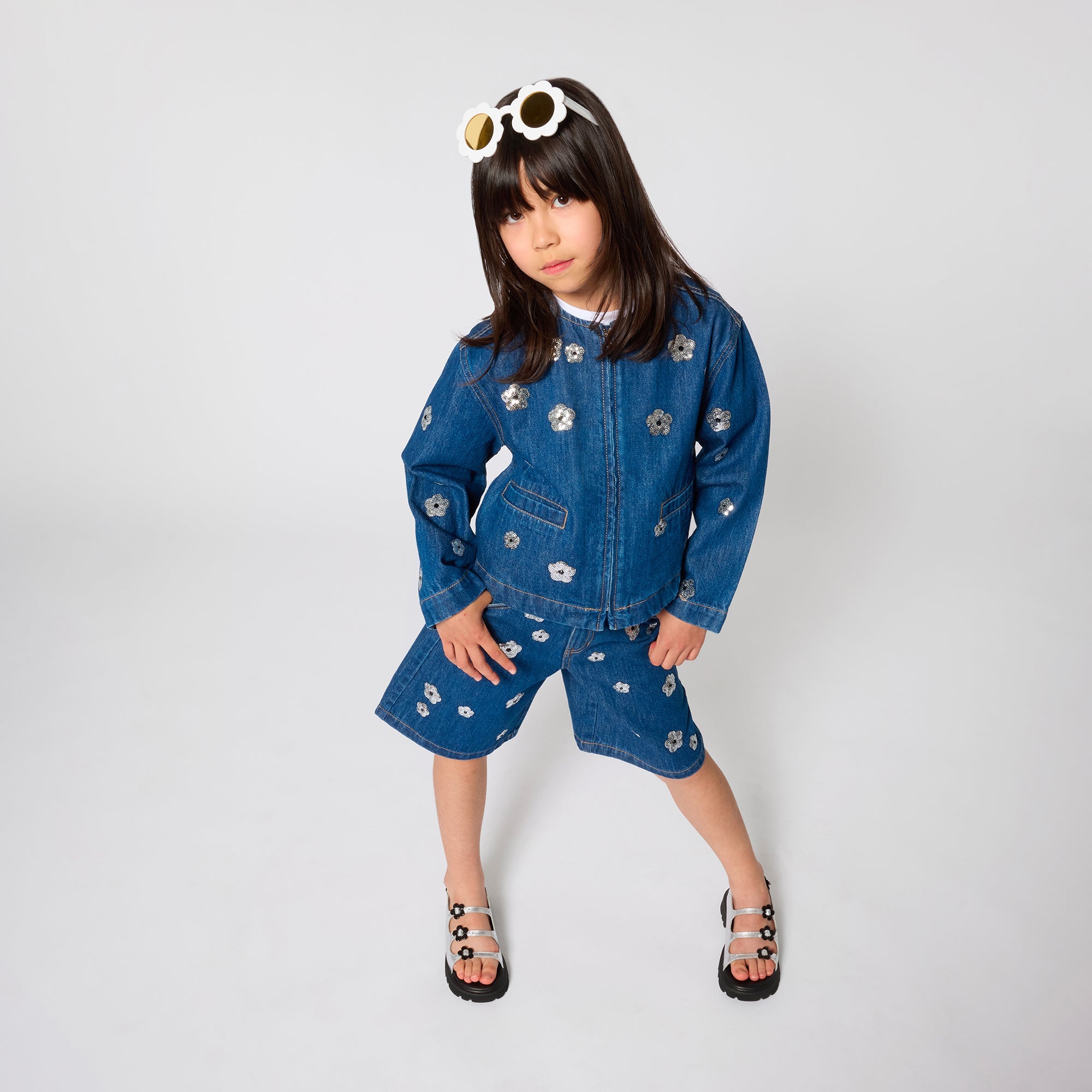 MARC JACOBSSequin Daisy Denim Shorts3617165907715SAVANNA
