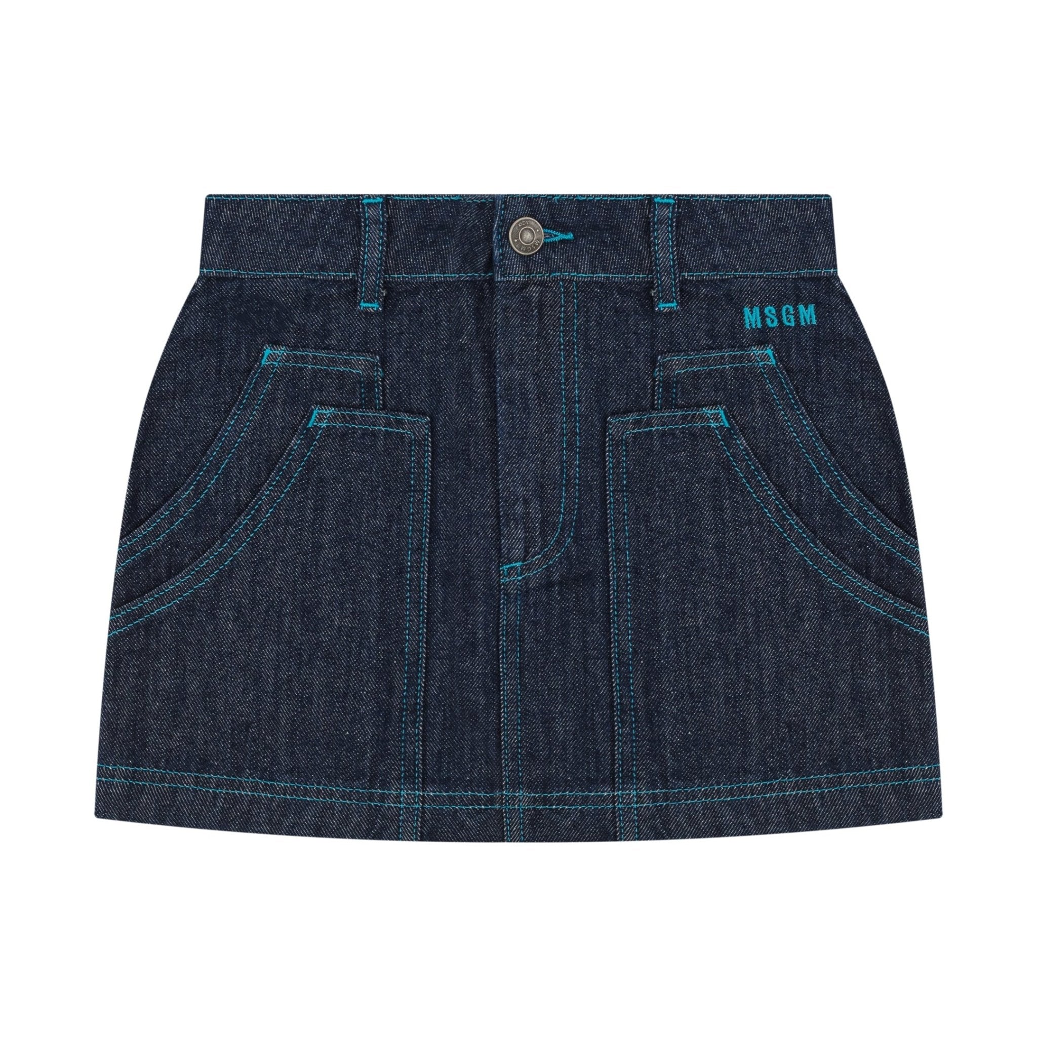 MSGMLogo Denim Skirt8051883418446SAVANNA
