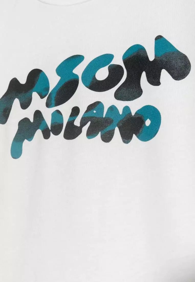 MSGMLogo Print Crewneck T-Shirt8051883385274SAVANNA