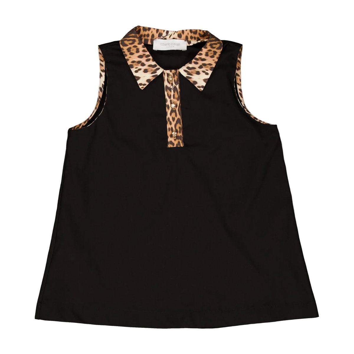 Roberto CavalliAnimal Logo Print DressSAVANNA