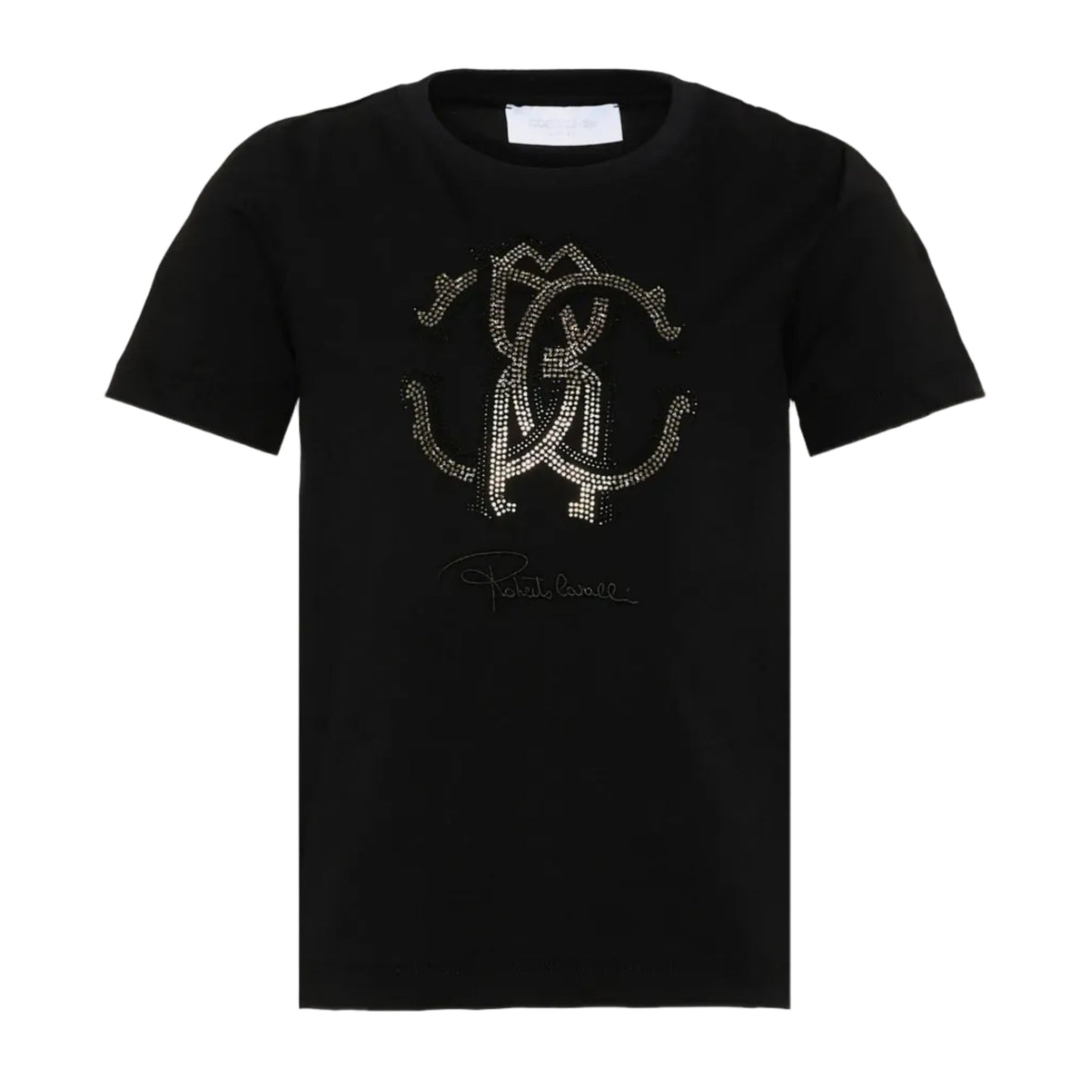 Roberto CavalliCrystal Monogram T-Shirt8053638229673SAVANNA