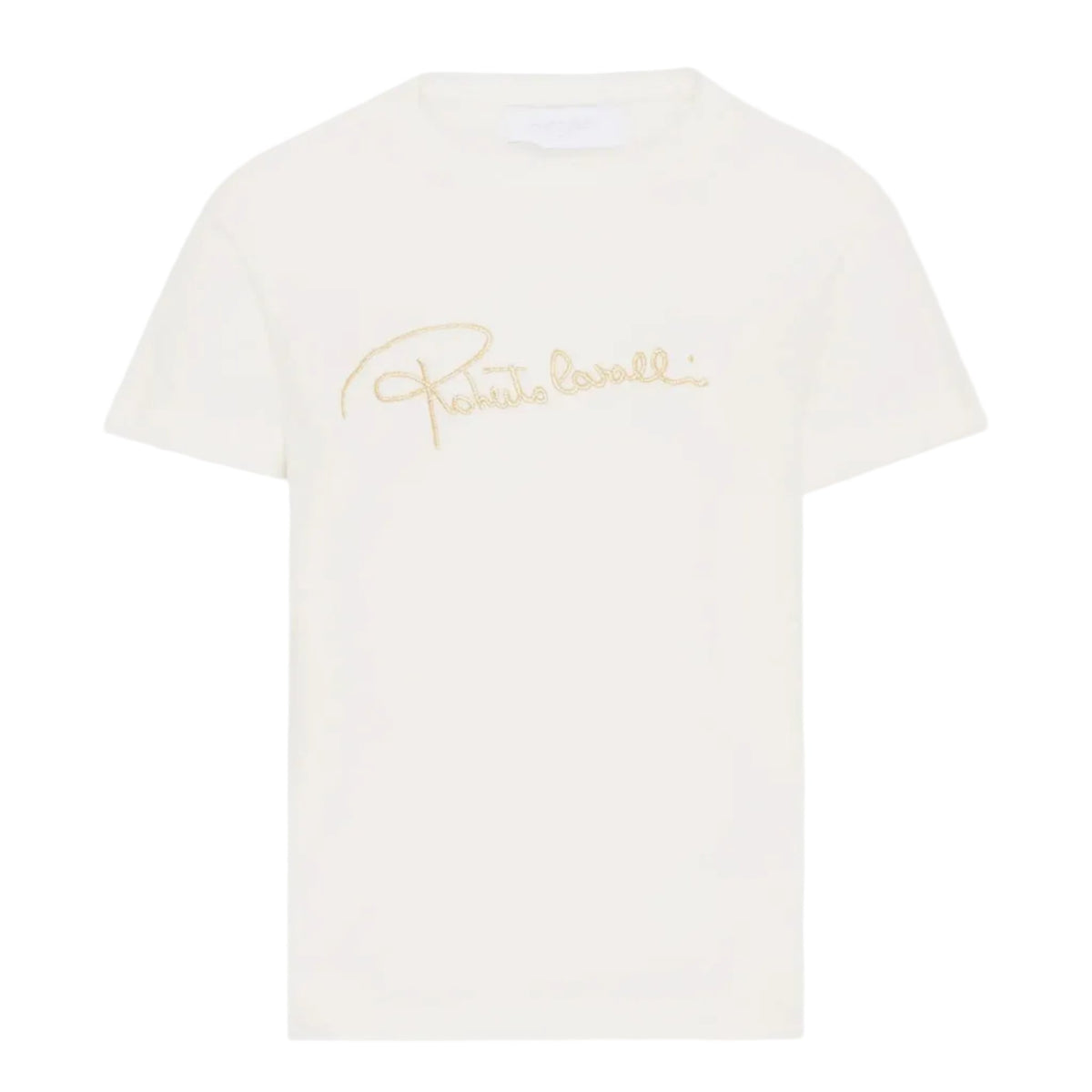 Roberto CavalliLogo Embellished T-Shirt8053638775965SAVANNA