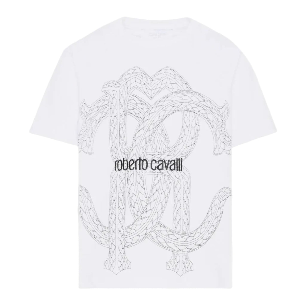 Roberto CavalliMonogram Print T-Shirt8053638775408SAVANNA