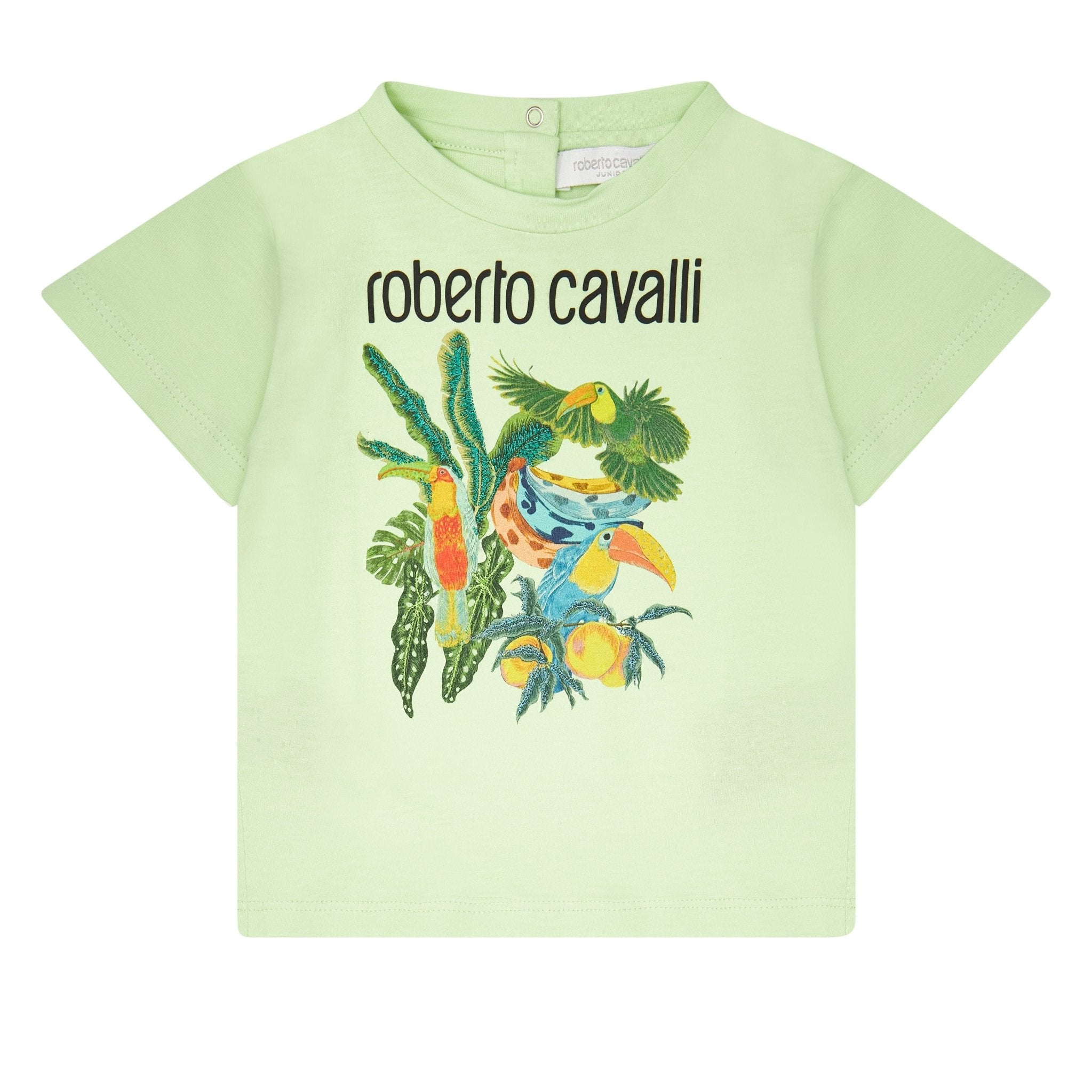 Roberto CavalliTropical Graphic T-Shirt8053638323791SAVANNA