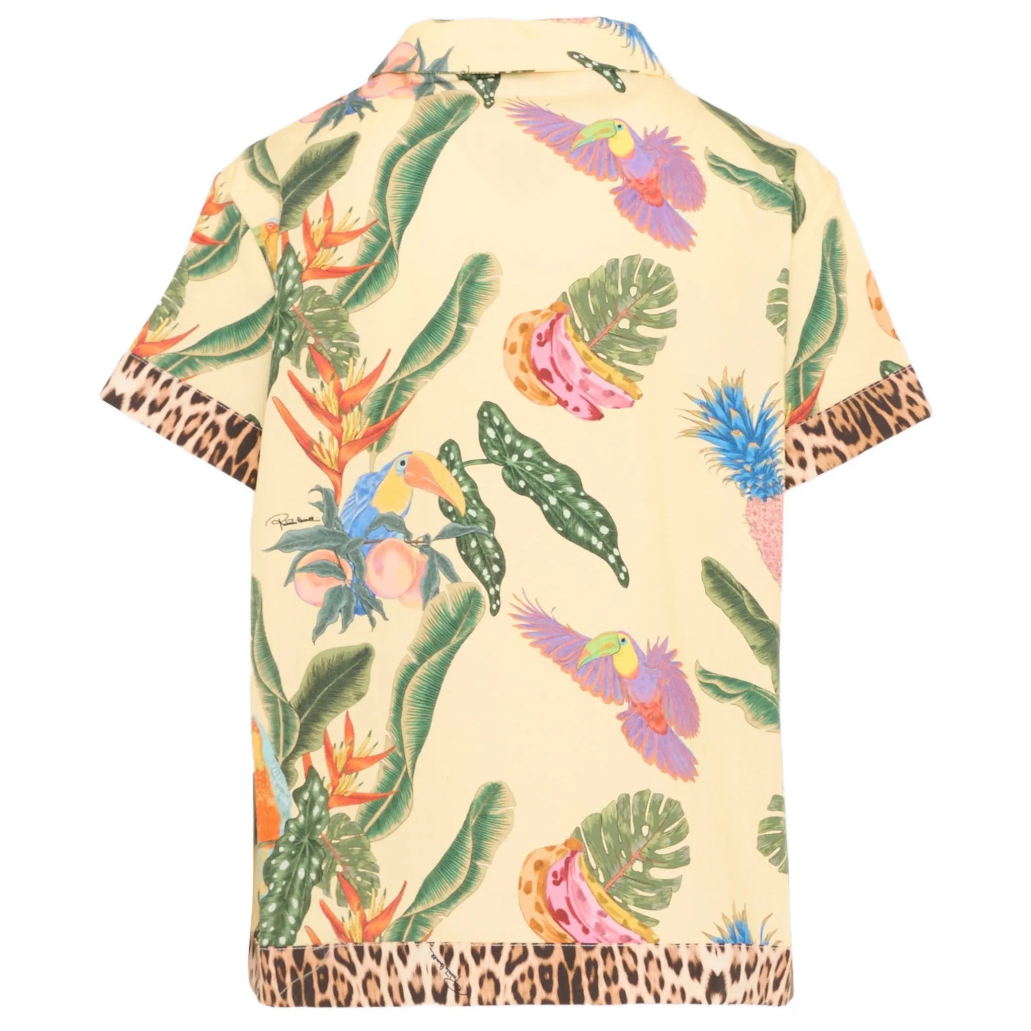 Roberto CavalliTropical Print Shirt8053638447473SAVANNA
