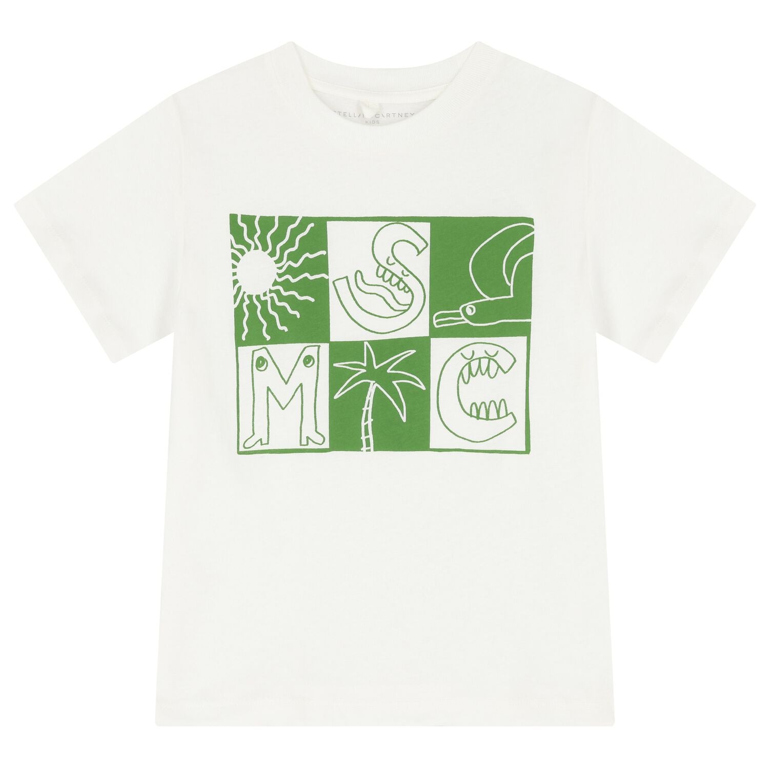 Stella McCartneyCheck Letters Print T-Shirt8055178788702SAVANNA