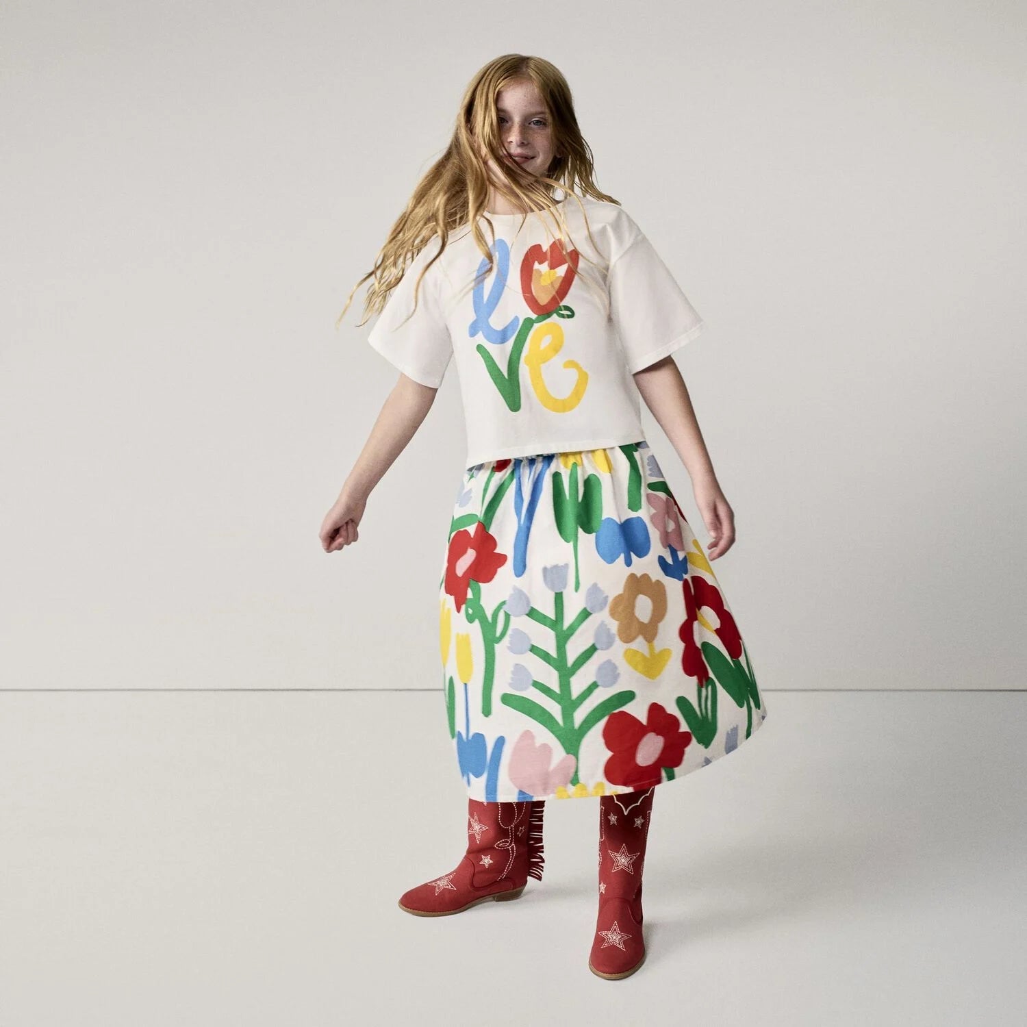Stella McCartneyFloral Motif SkirtSAVANNA