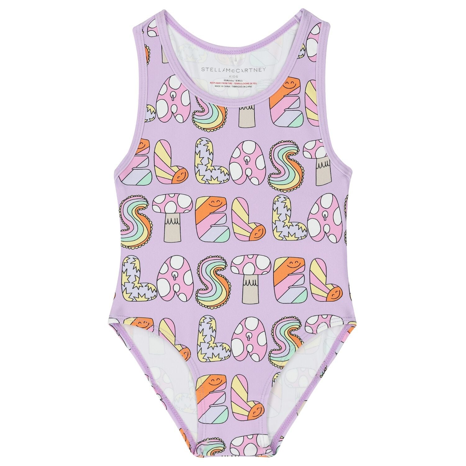 Stella McCartneyLettering Print Swimsuit8055178795489SAVANNA