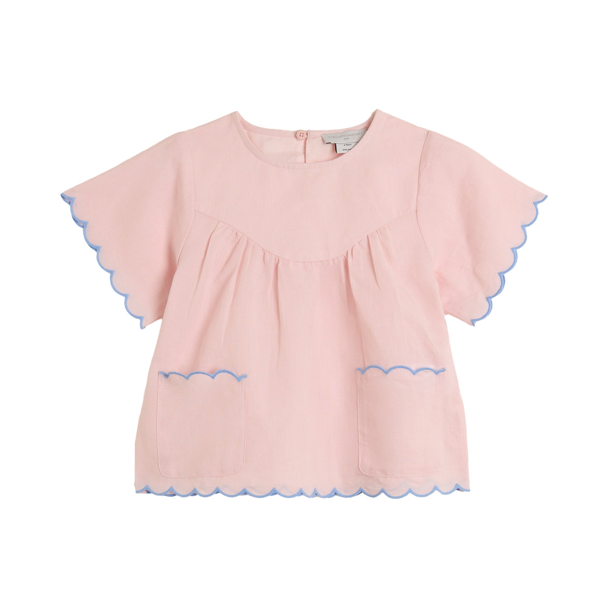 Stella McCartneyShort - Sleeved Top With a Scalloped Effect8059774242033SAVANNA