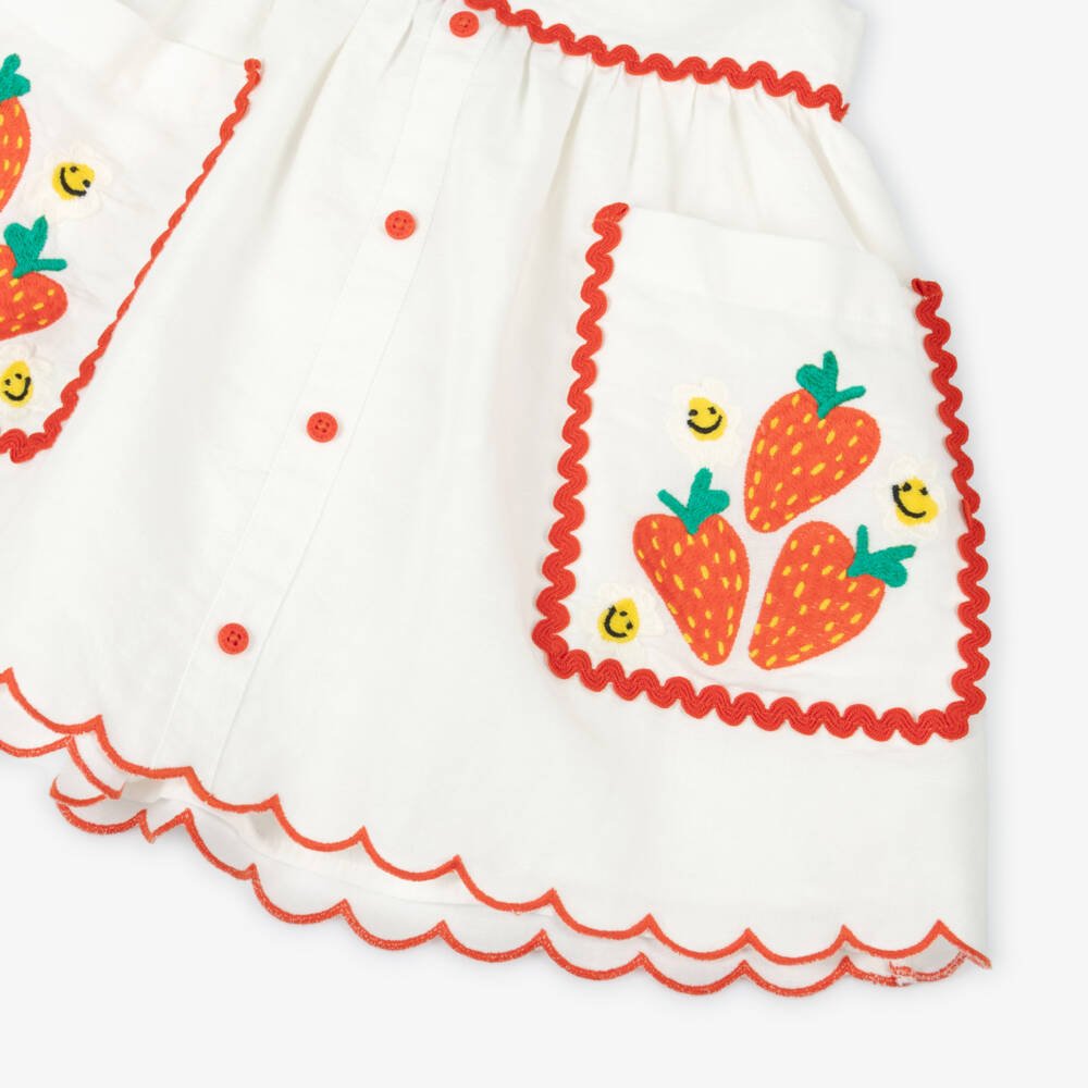 Stella McCartneyStrawberry Embroidered Skirt8055178779601SAVANNA