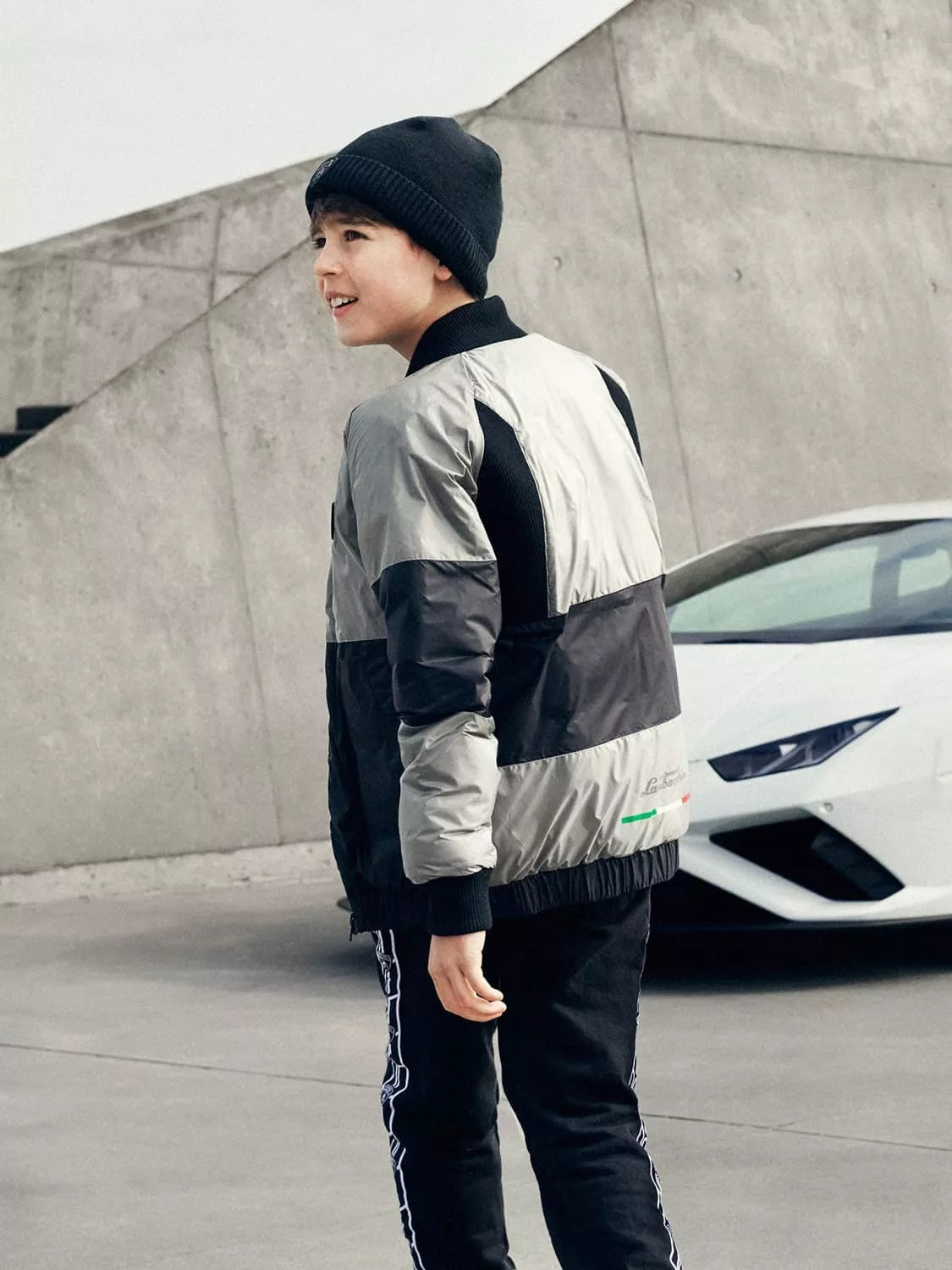 Automobili LamborghiniBlock Bomber JacketSAVANNA