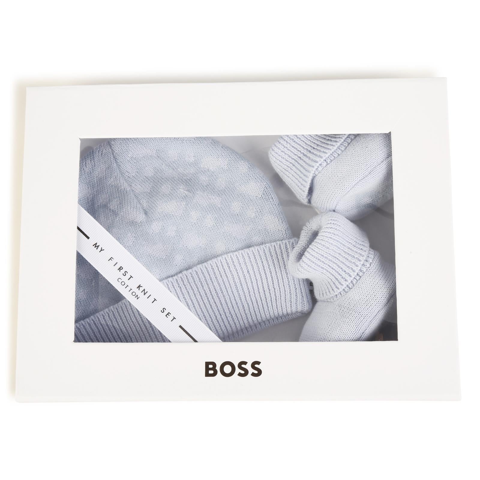 BossLogo Hat & Booties Gift Set3143163100310SAVANNA
