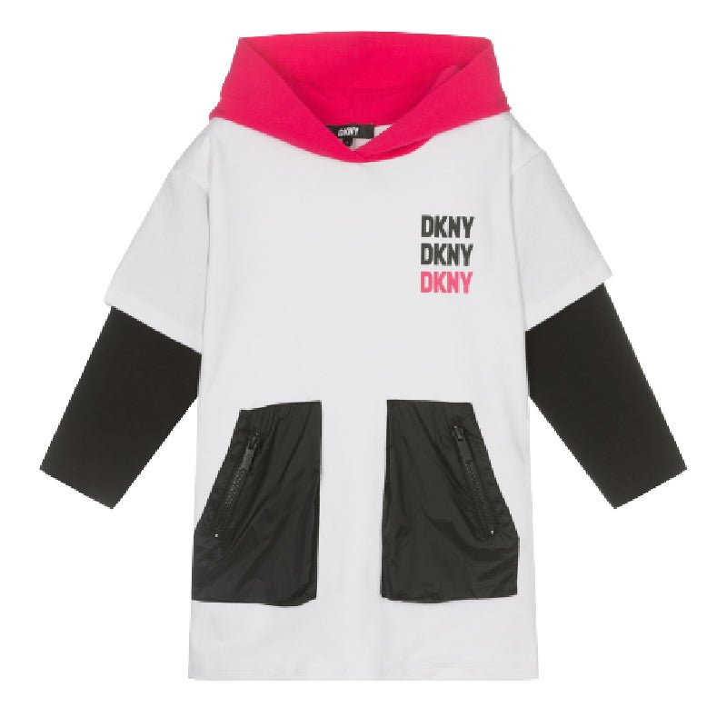 DKNYLogo Hooded DressSAVANNA