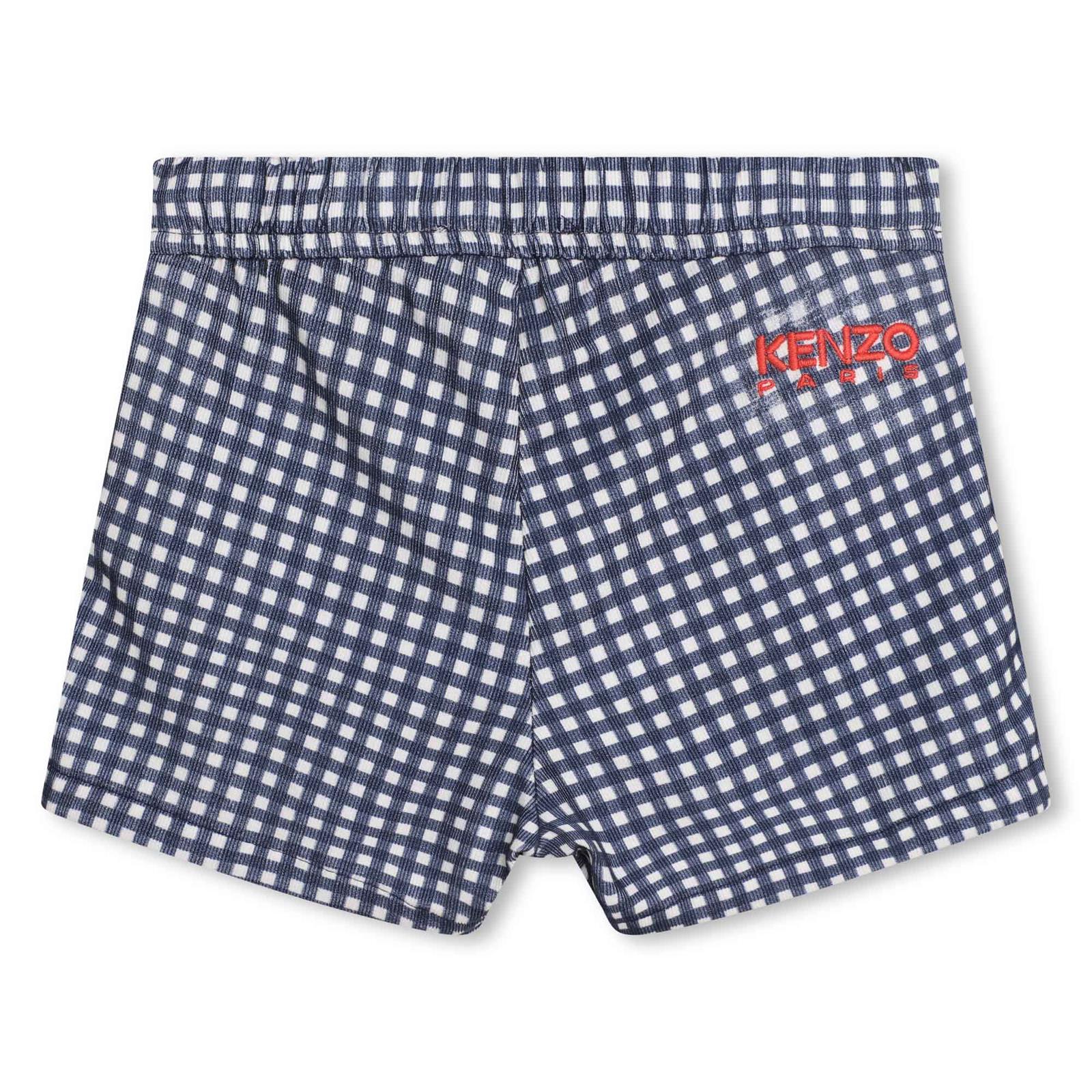 KENZOGingham Pattern Shorts3143162986793SAVANNA