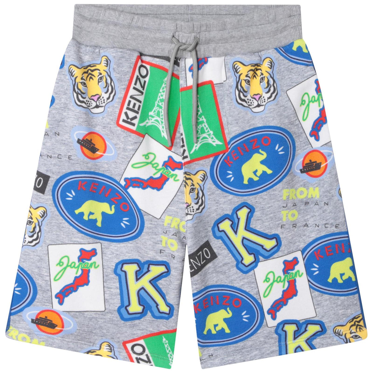 KENZO Boys Logo Bermuda Shorts in Red