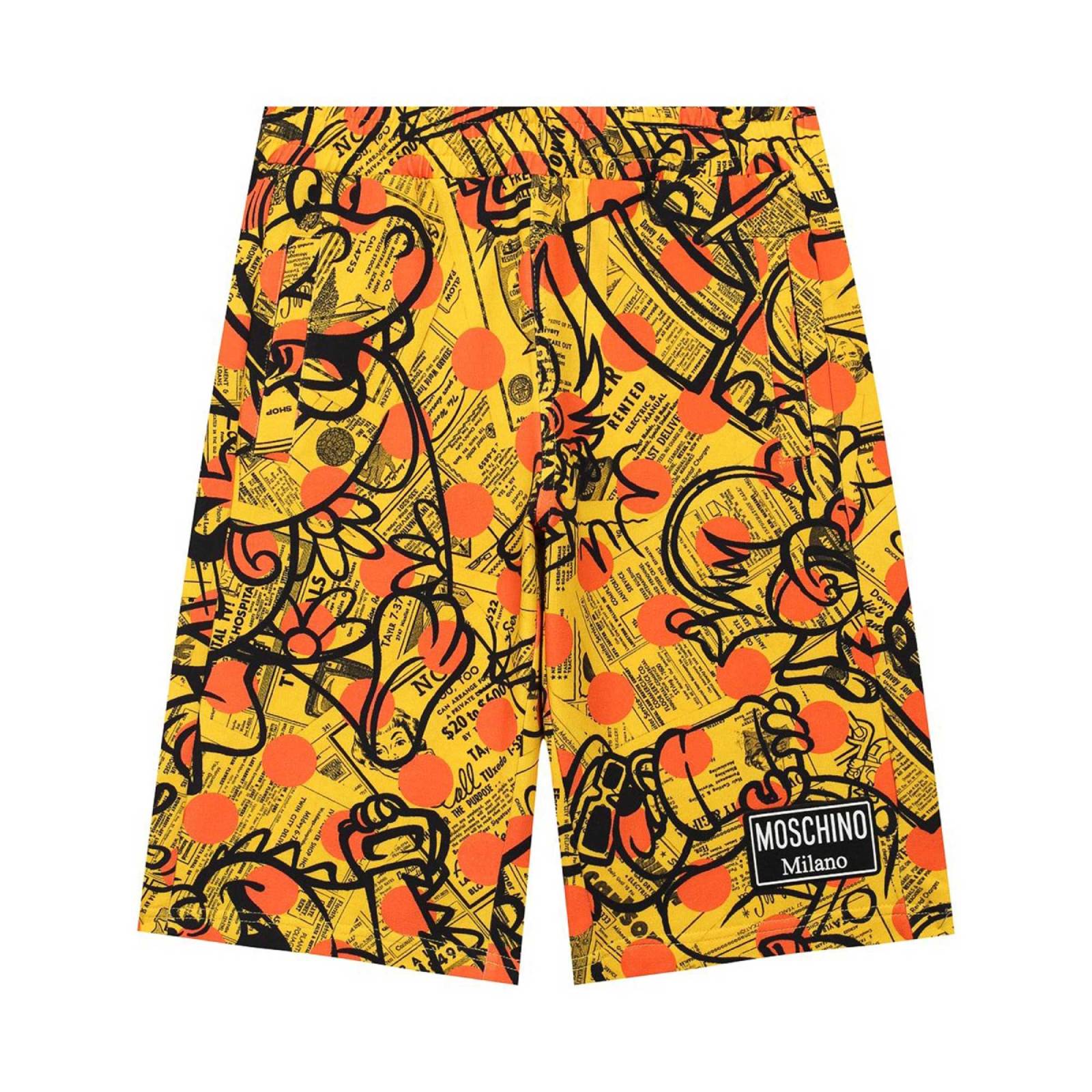 MoschinoLogo Print ShortsSAVANNA