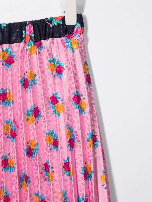 MSGMFloral Print SkirtSAVANNA