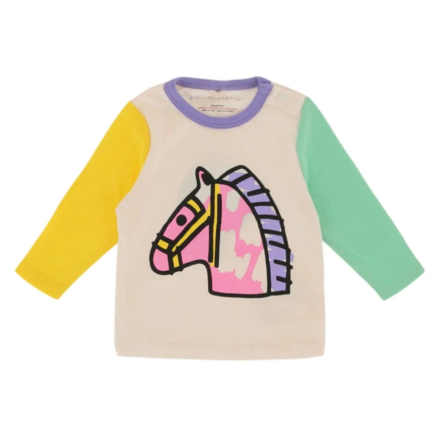 Stella McCartneyBlock Horse Raglan Tee3664161667723SAVANNA
