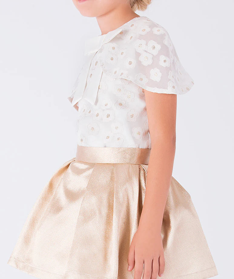 Organza Bow Blouse