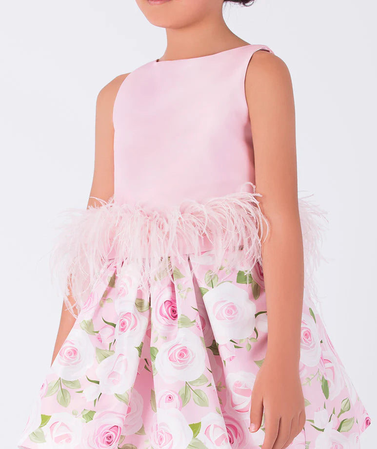 Matte Satin Feather Blouse