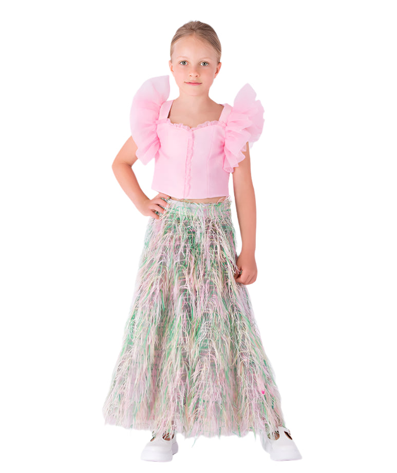 Shimmering Ruffles Blouse