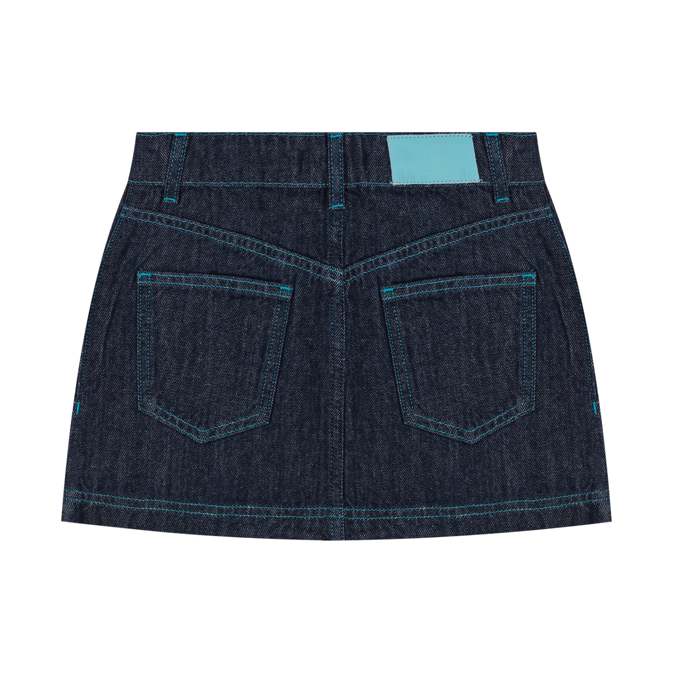 Logo Denim Skirt