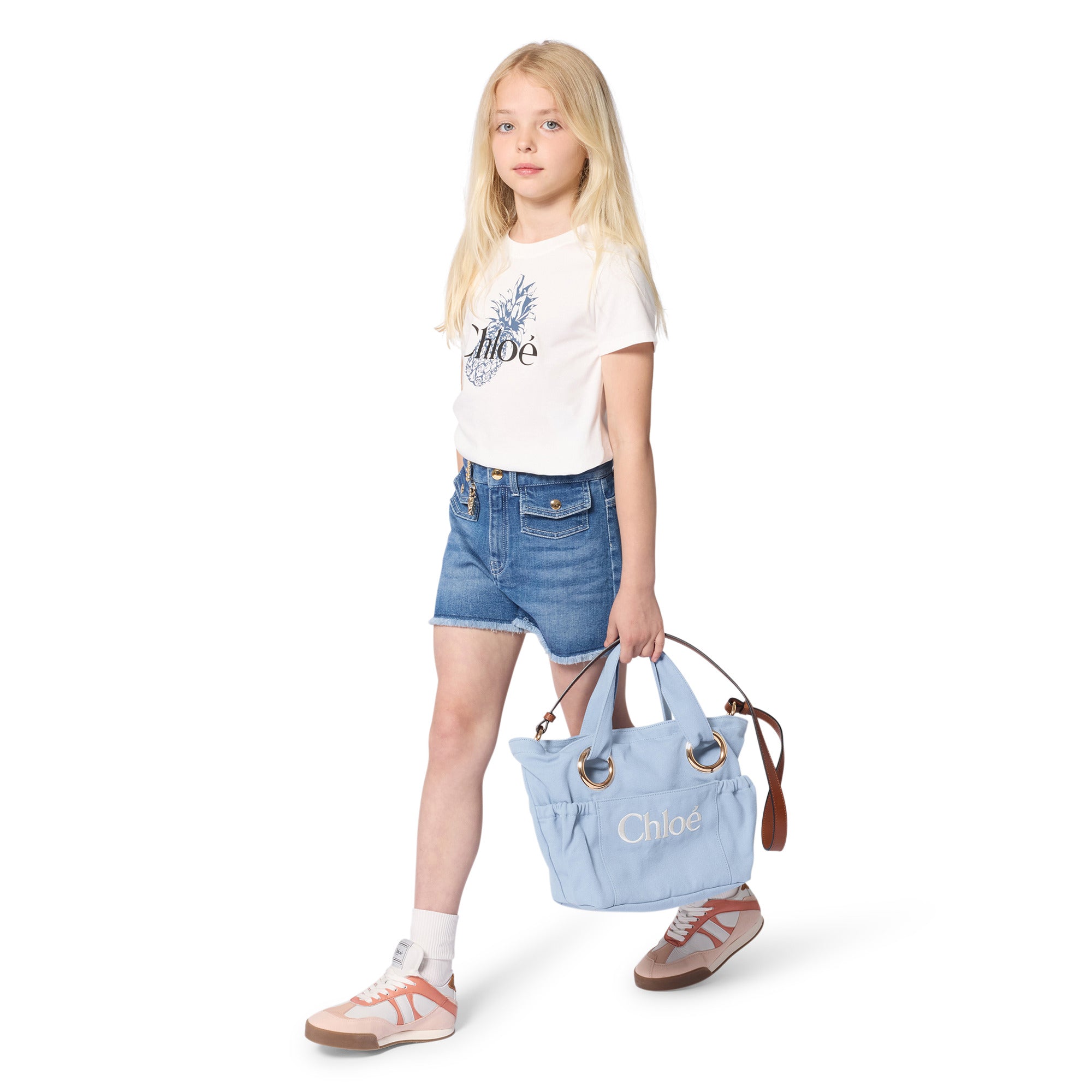 Frayed Hems Denim Shorts