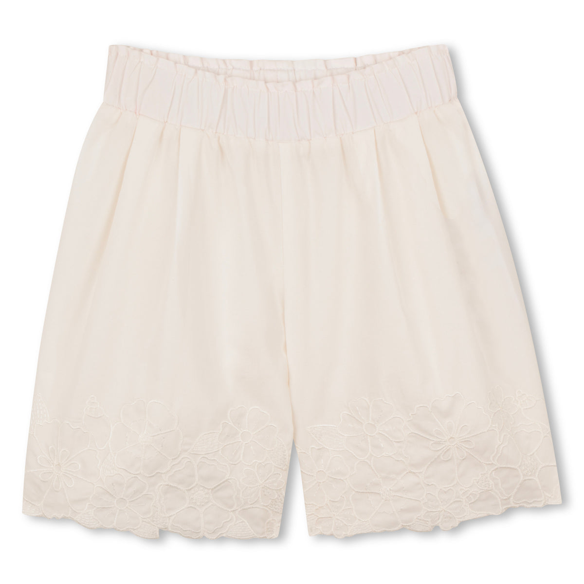 Floral Embroidered Shorts