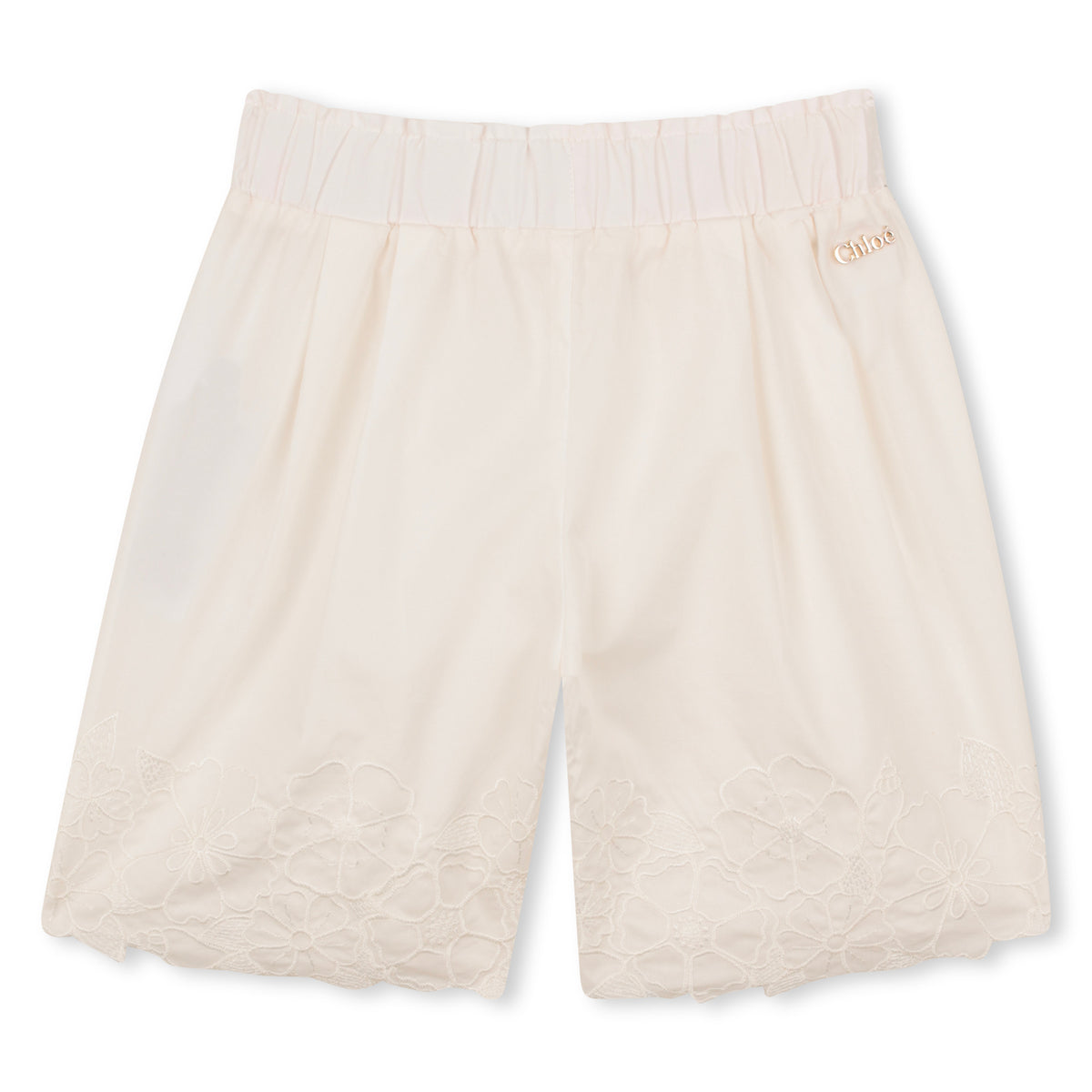 Floral Embroidered Shorts
