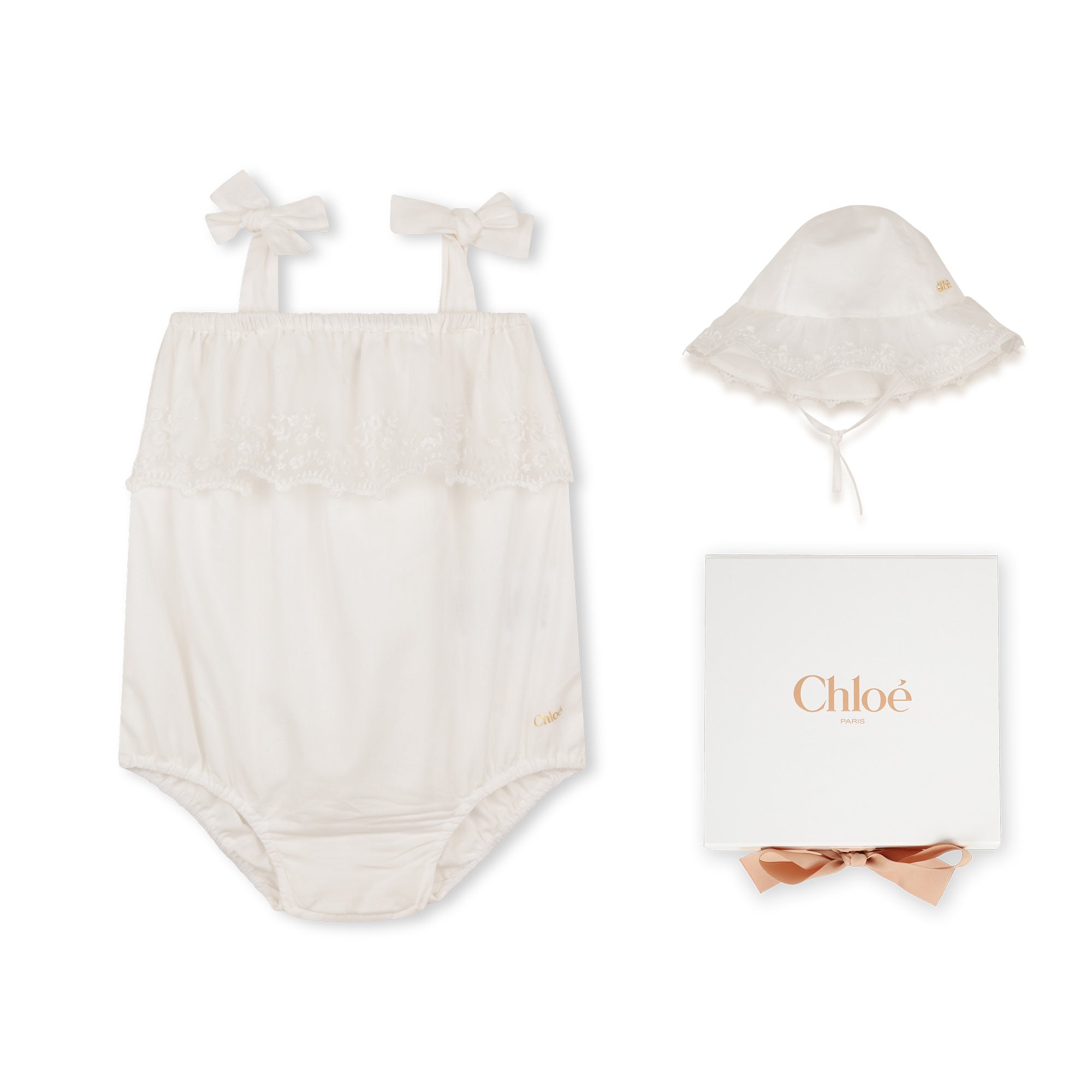 Babygrow Bow Lace Set