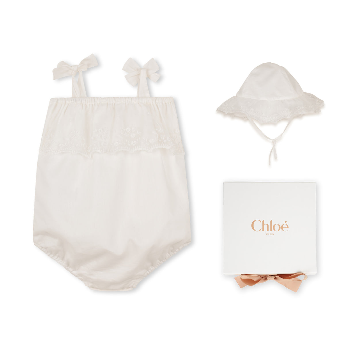 Babygrow Bow Lace Set