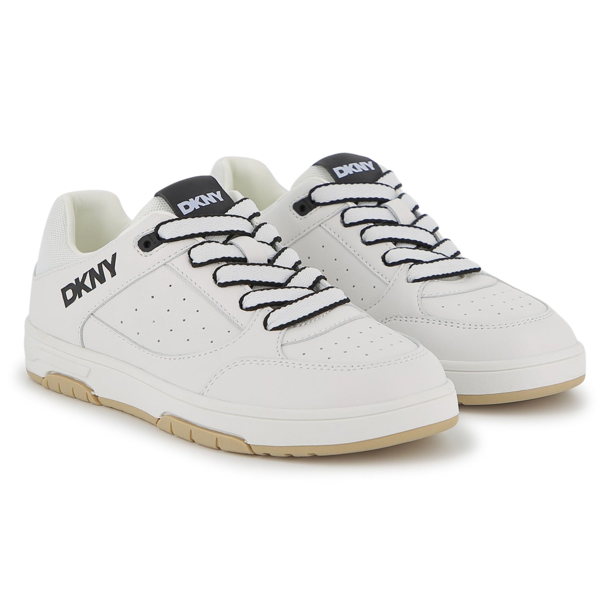 Leather Laced Trainers