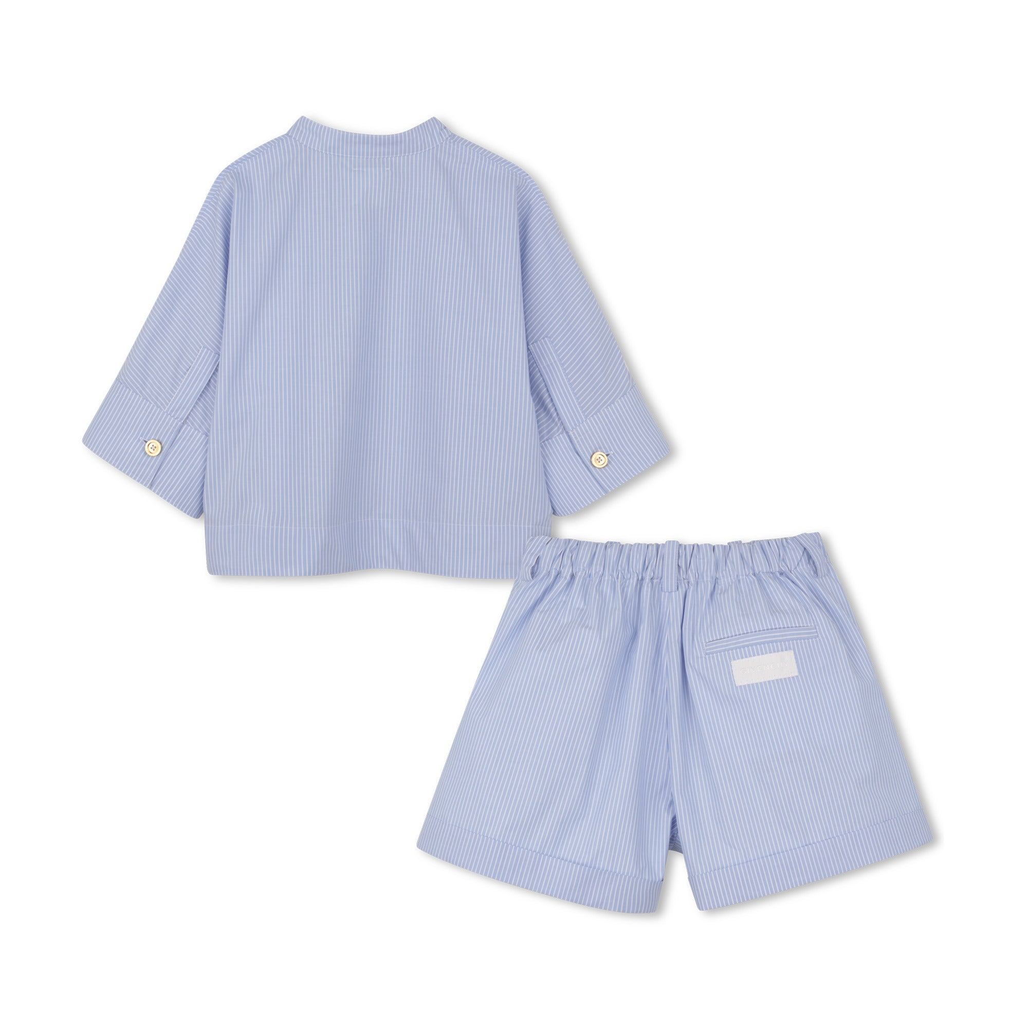 Stripe Poplin Shorts Set