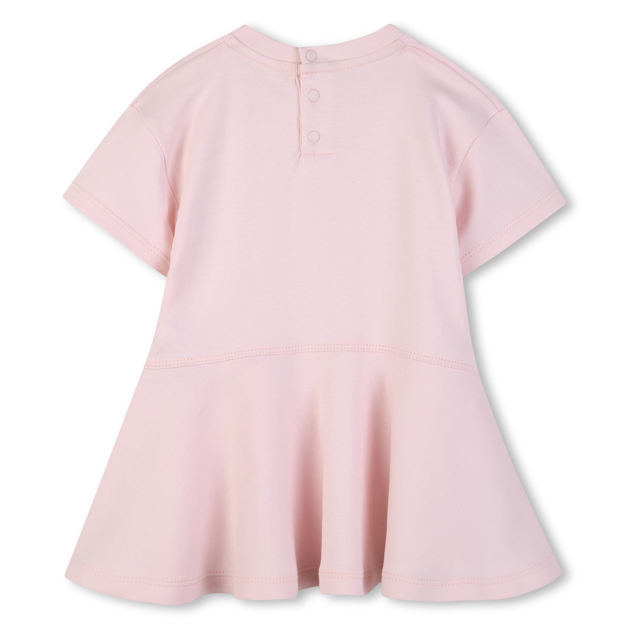 Ruffled Logo Detail Dress