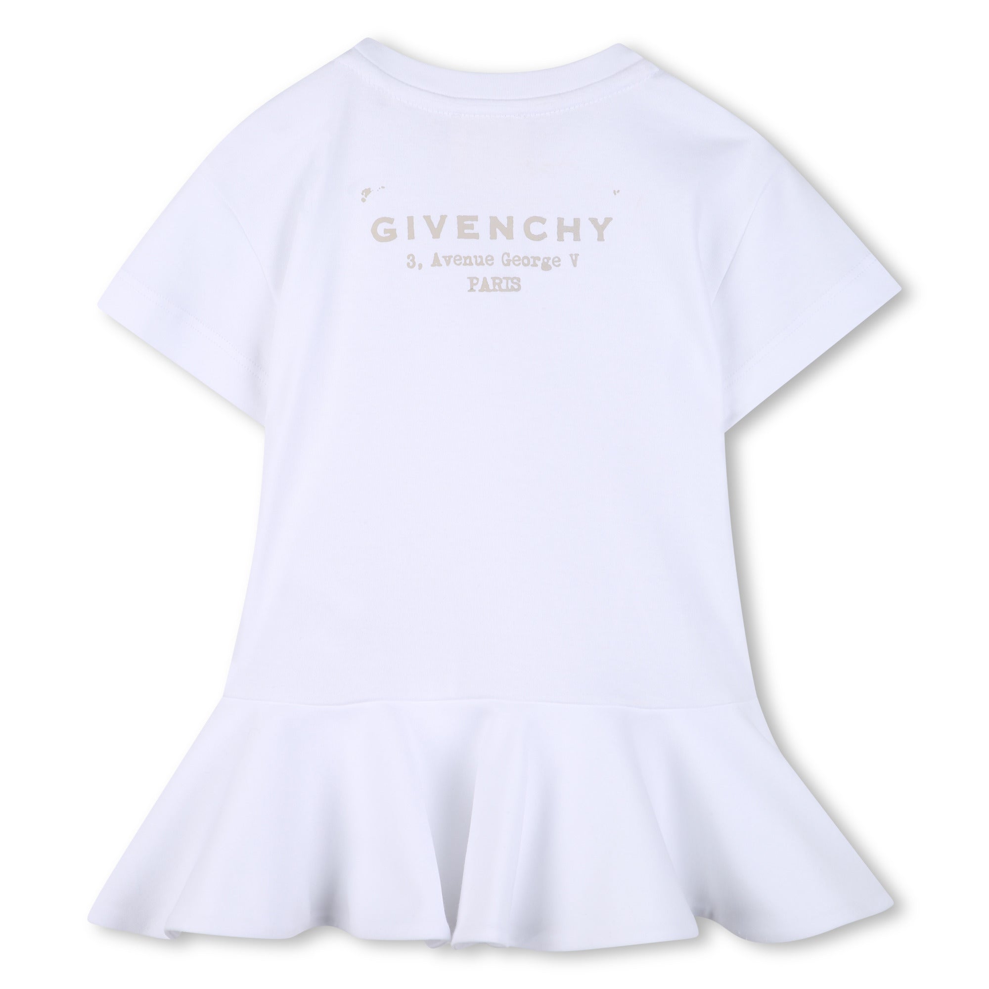 Ruffled Logo Detail Dress