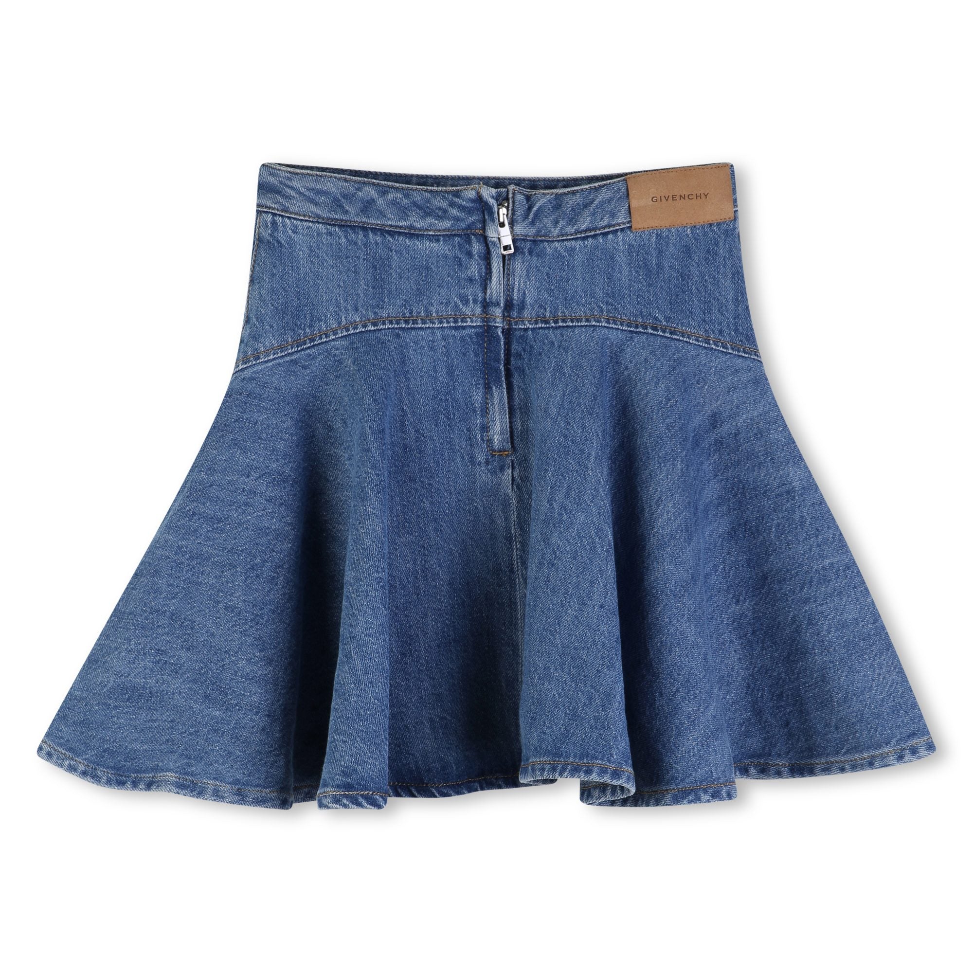 Flared Zip Skirt