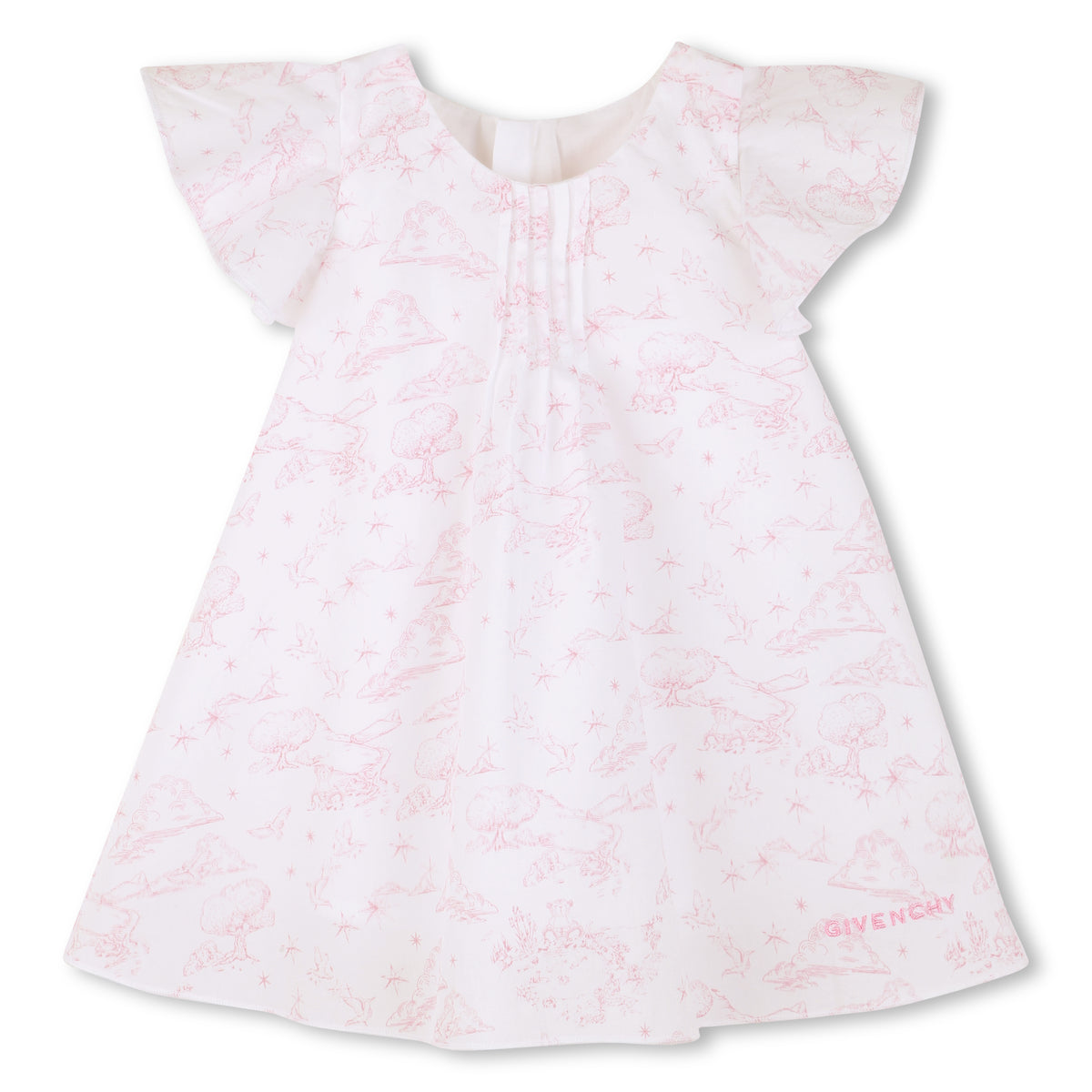 Ruffled Pattern Dress