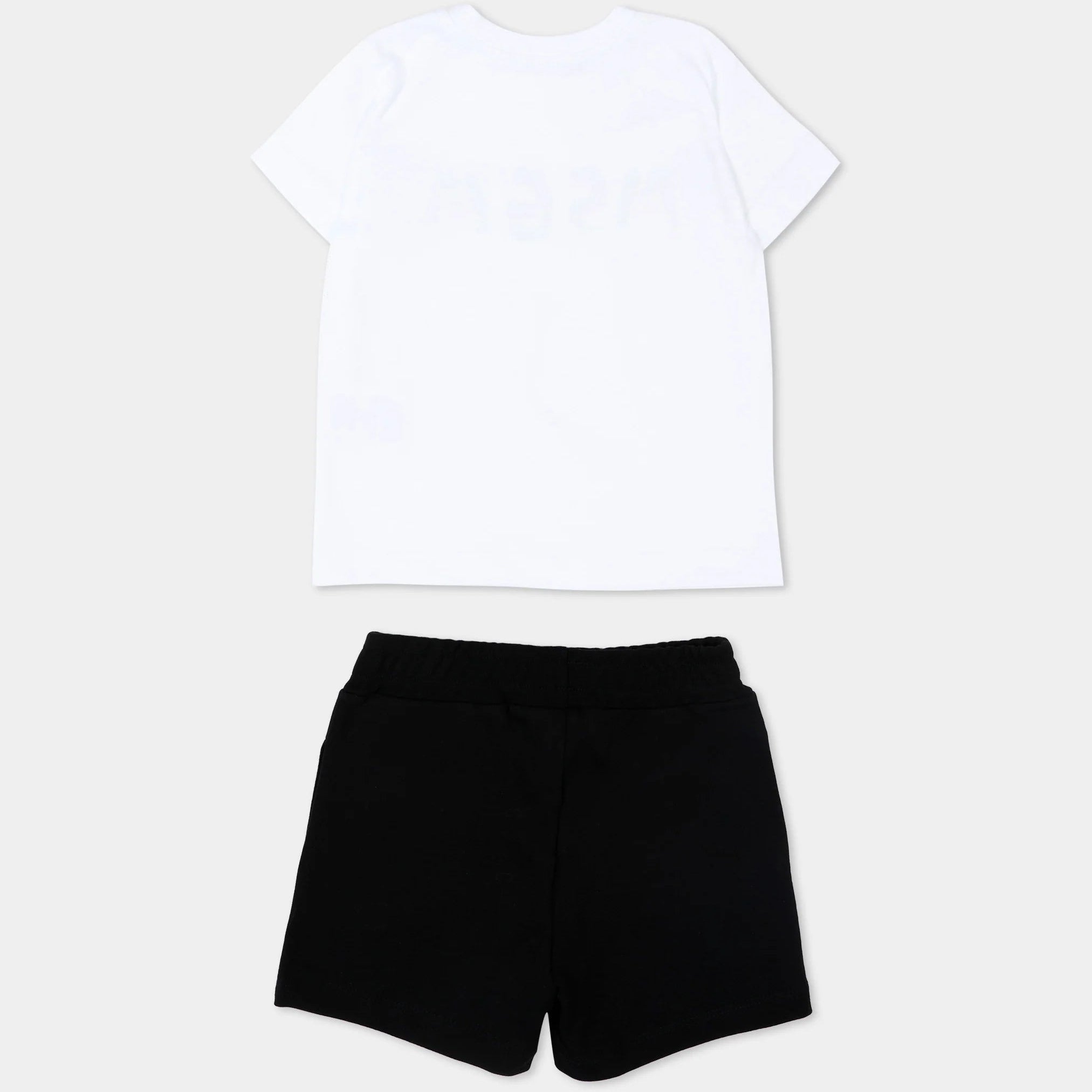 Logo Print Crewneck Short Set