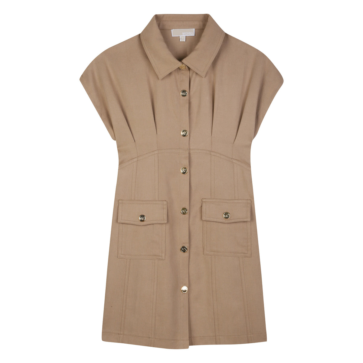 Pleated Shirt Dress