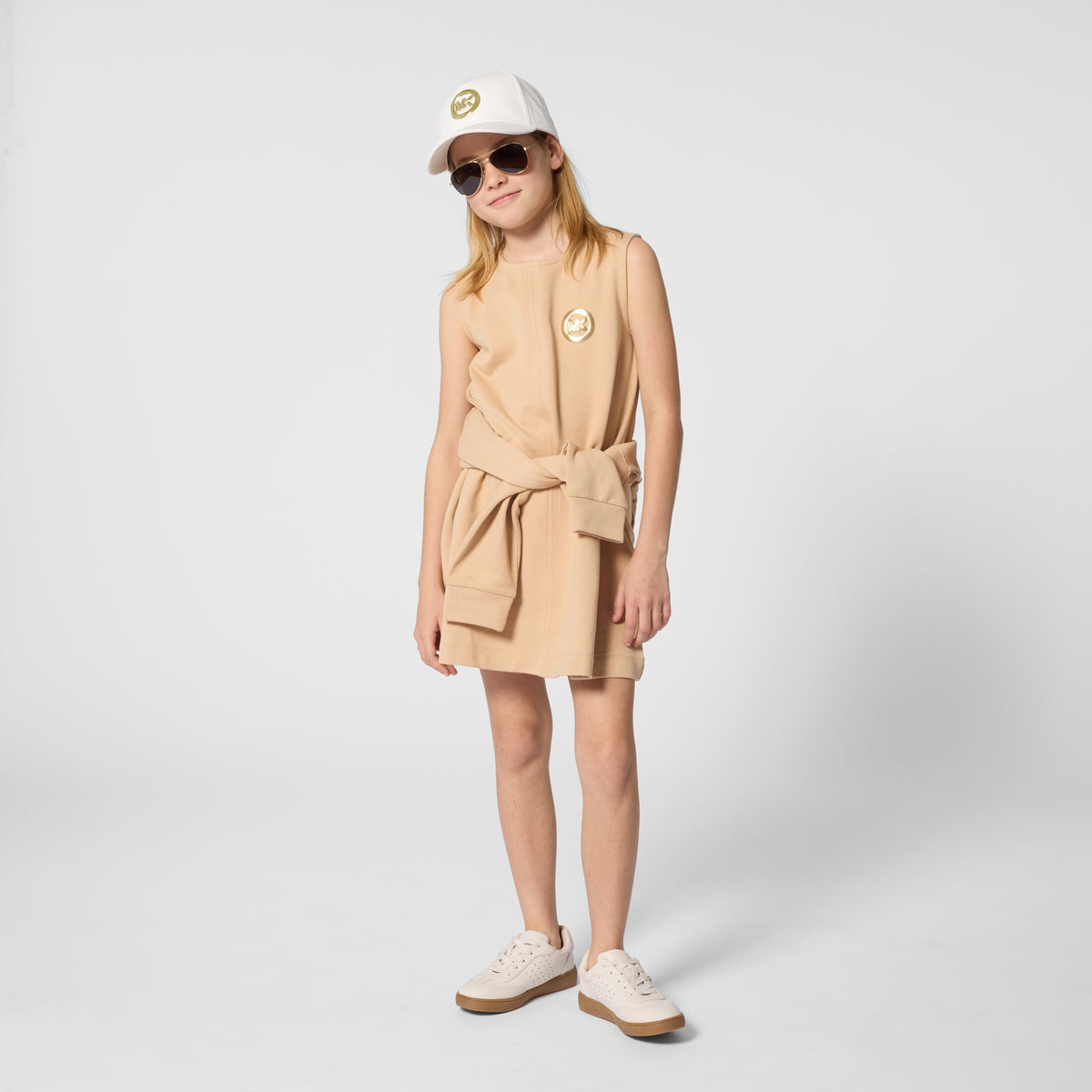 Plaque Sleeveless Dress