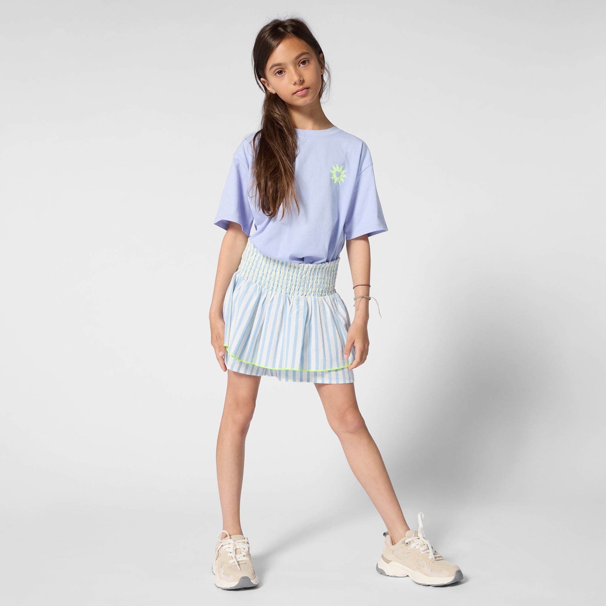Striped Tiered  Shorts