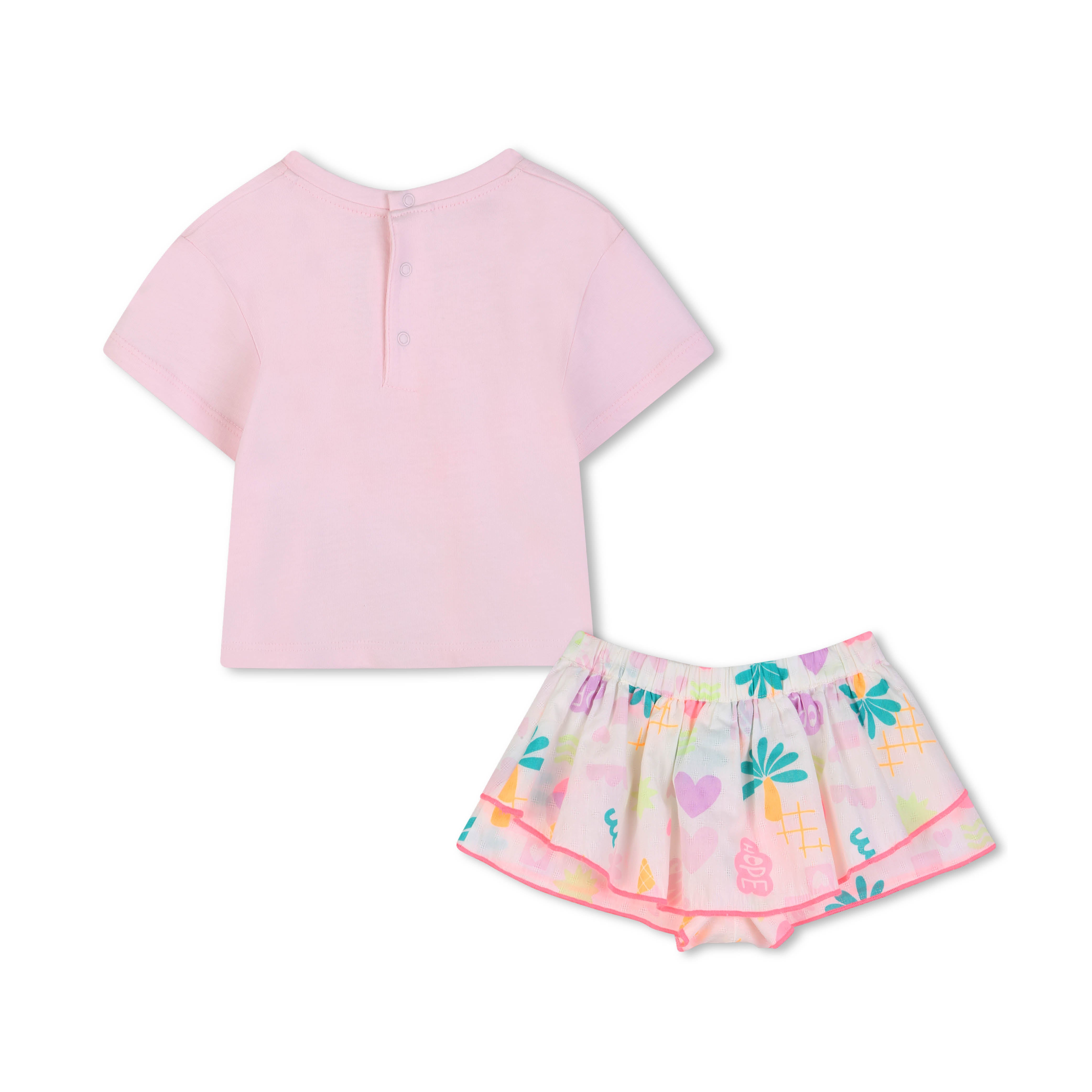 Graphic Print Shorts Set