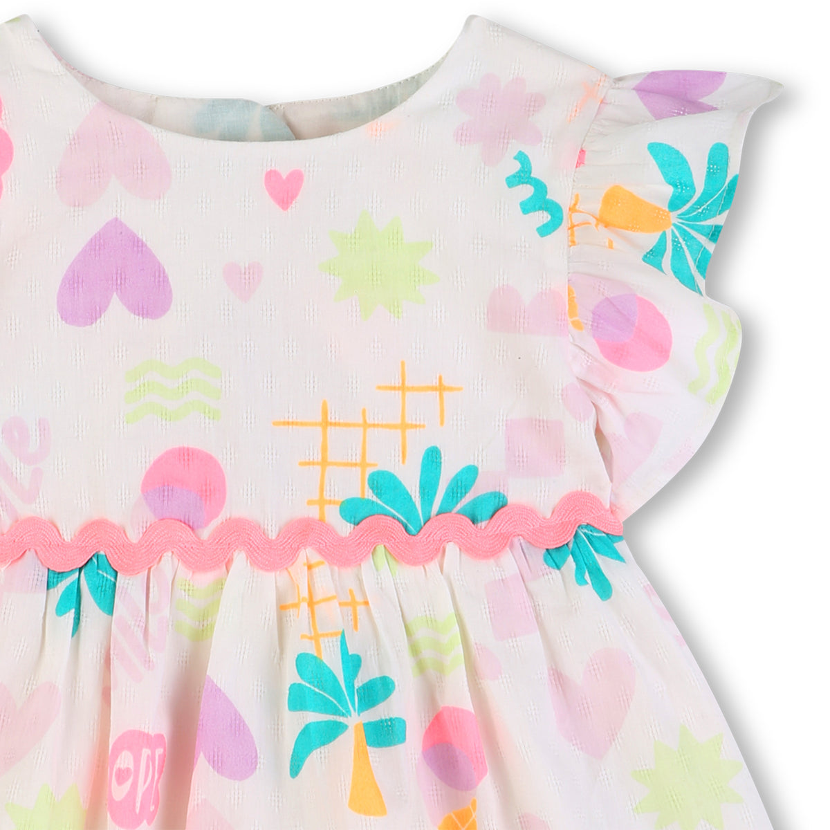 Printed Dress & Bloomers Set
