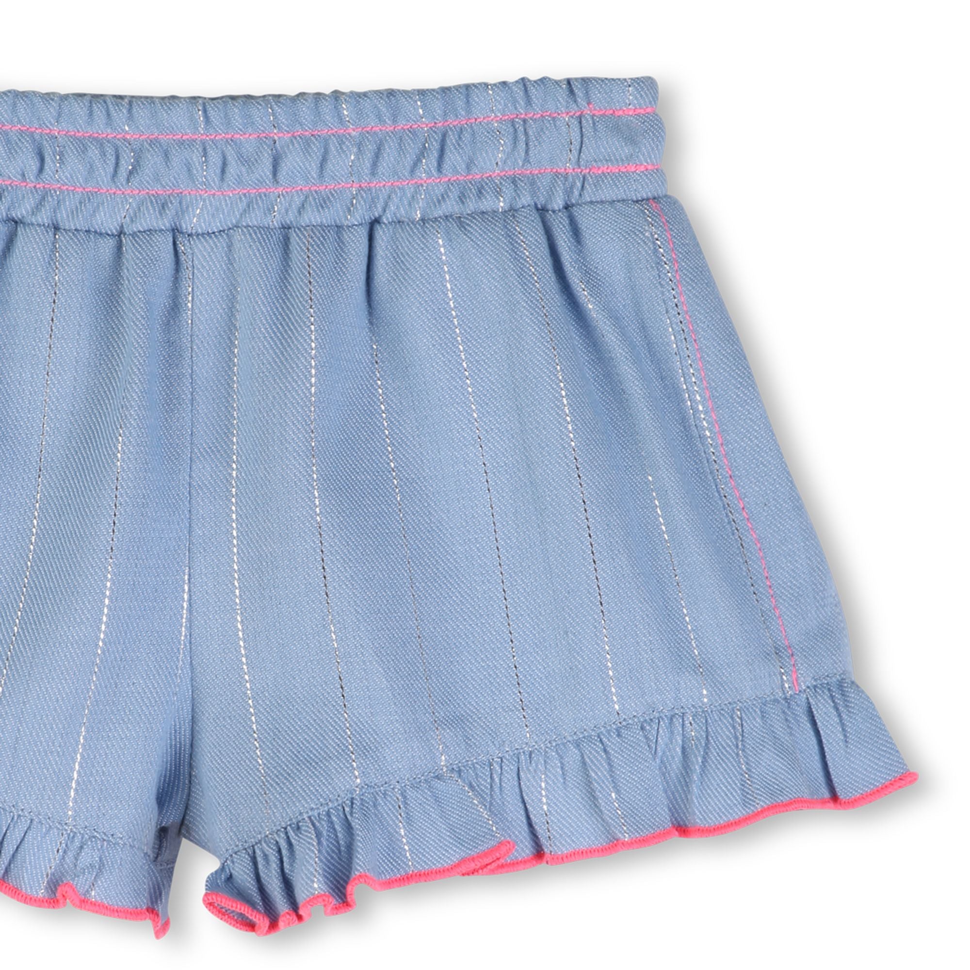 Striped Ruffled Shorts
