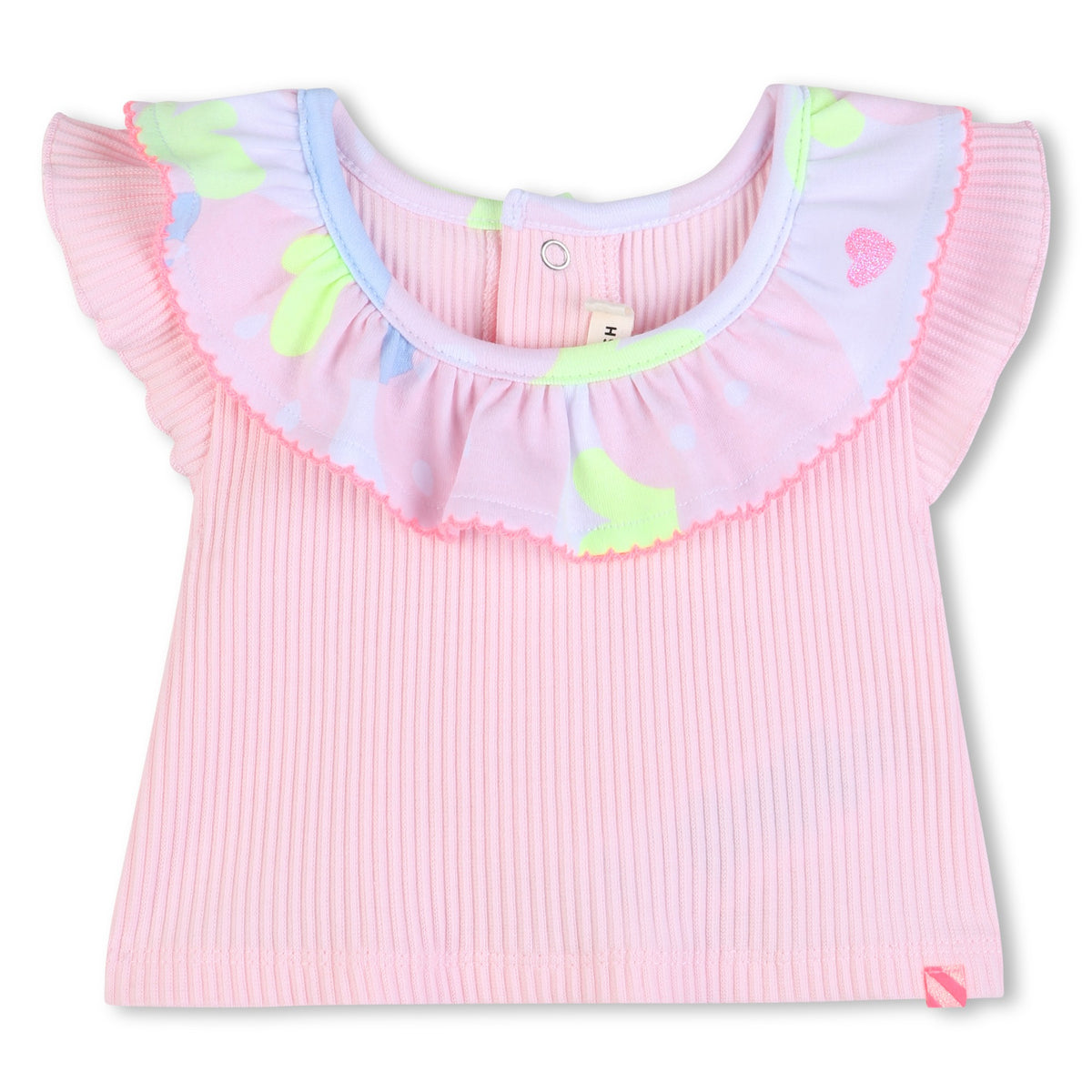 Ruffled Strawberry Shorts Set